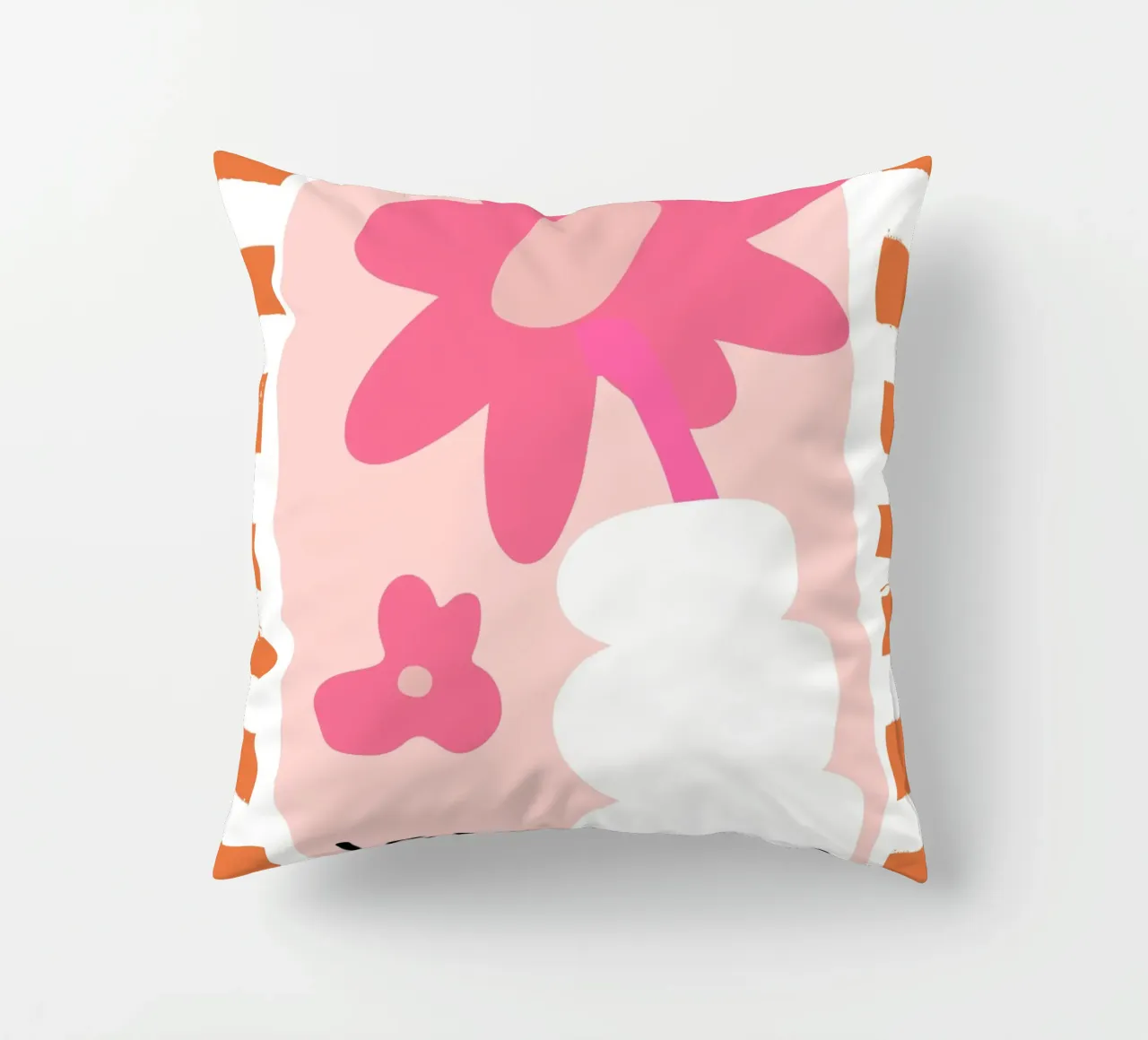 Les Fluers, detto francese, astratto floreale cuscino da pdigitalprints