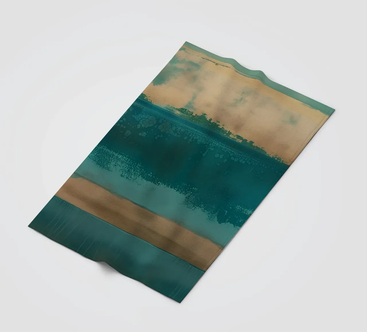 Abstract line gradient fleece blanket by Carinaprint