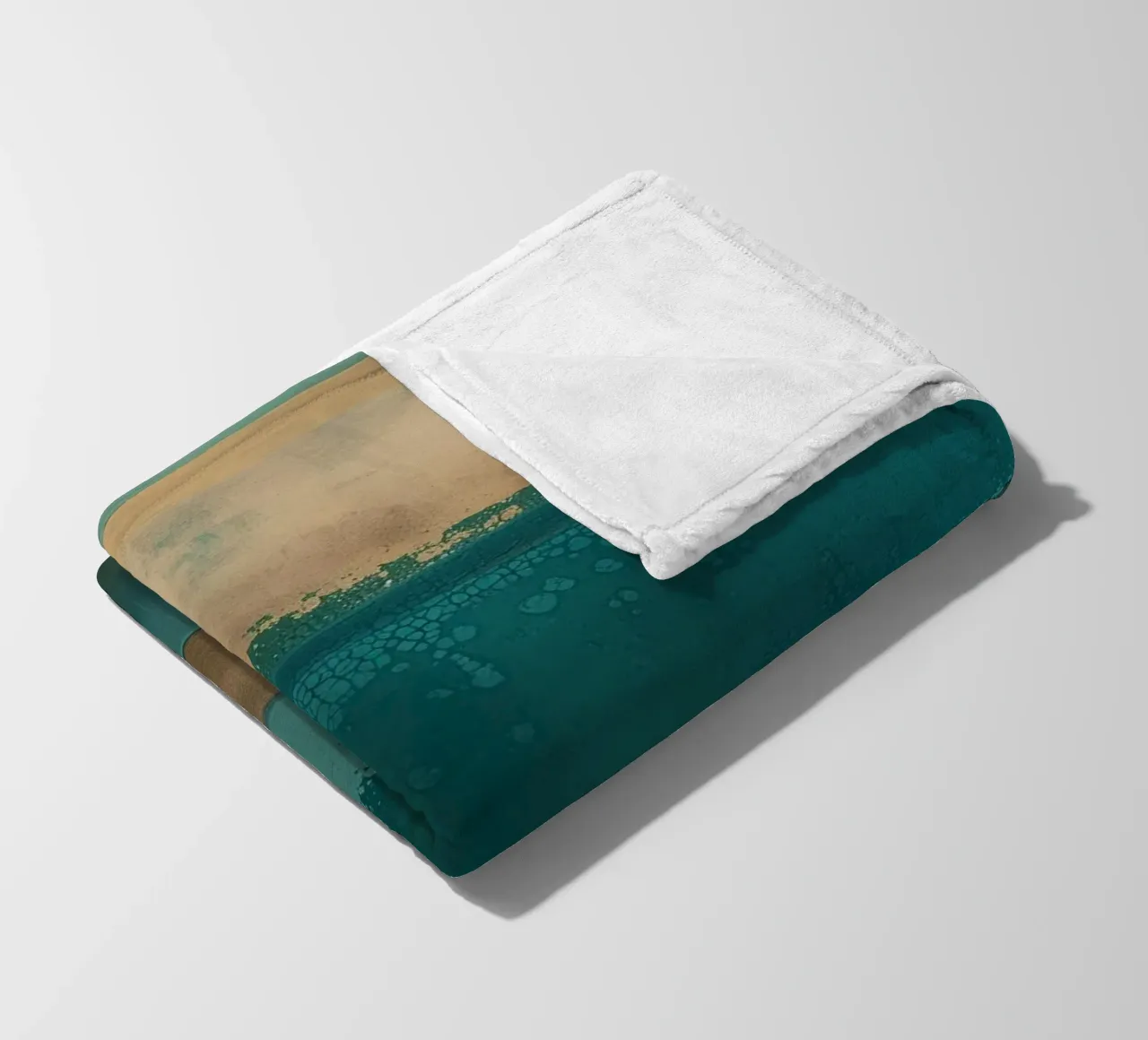 Abstract line gradient fleece blanket by Carinaprint