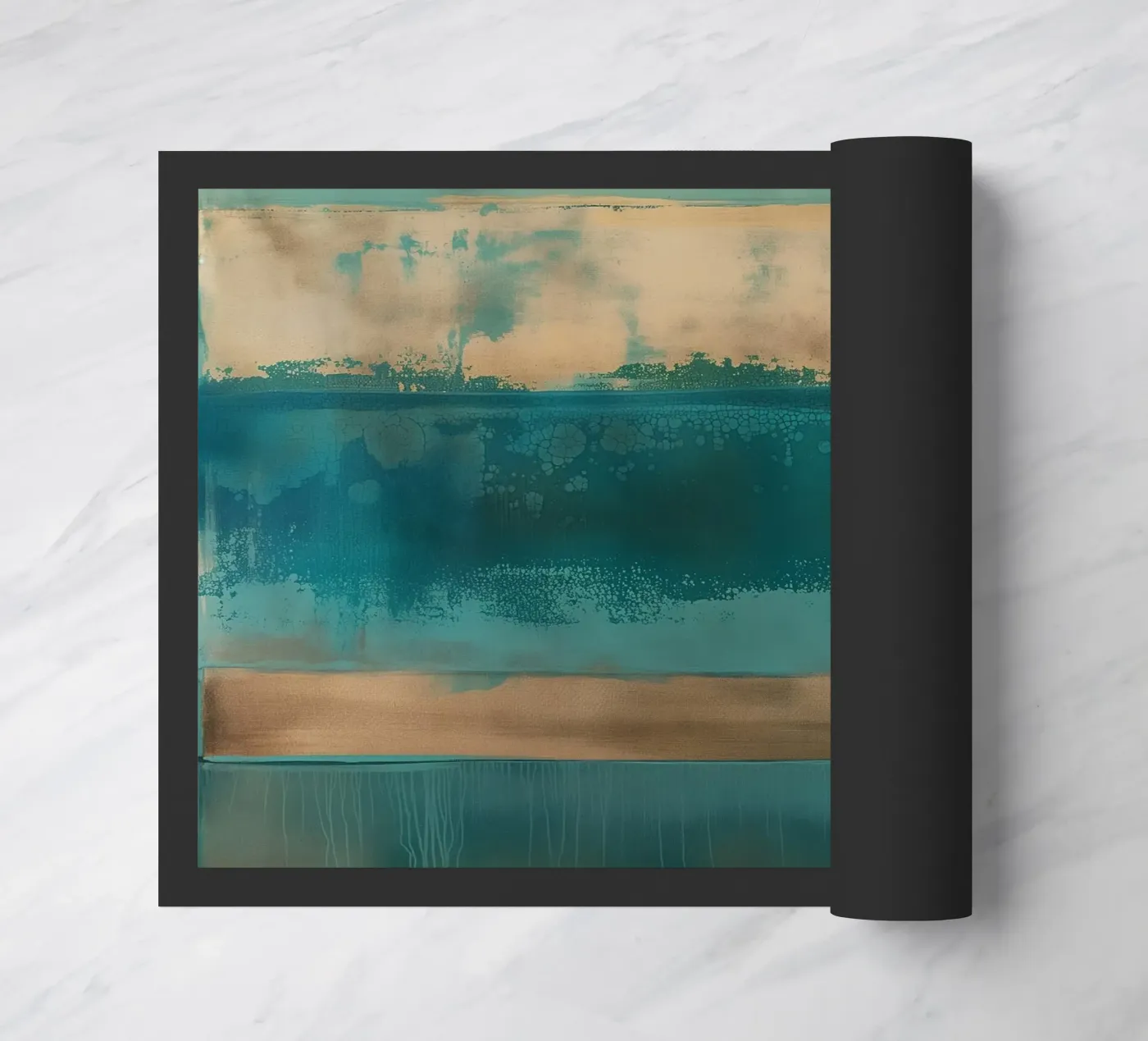 Abstract line gradient doormat by Carinaprint