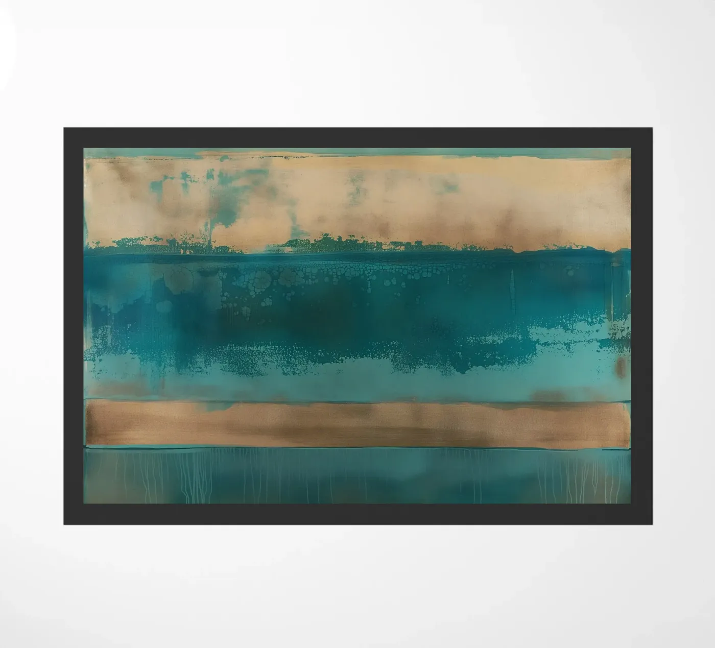 Abstract line gradient doormat by Carinaprint