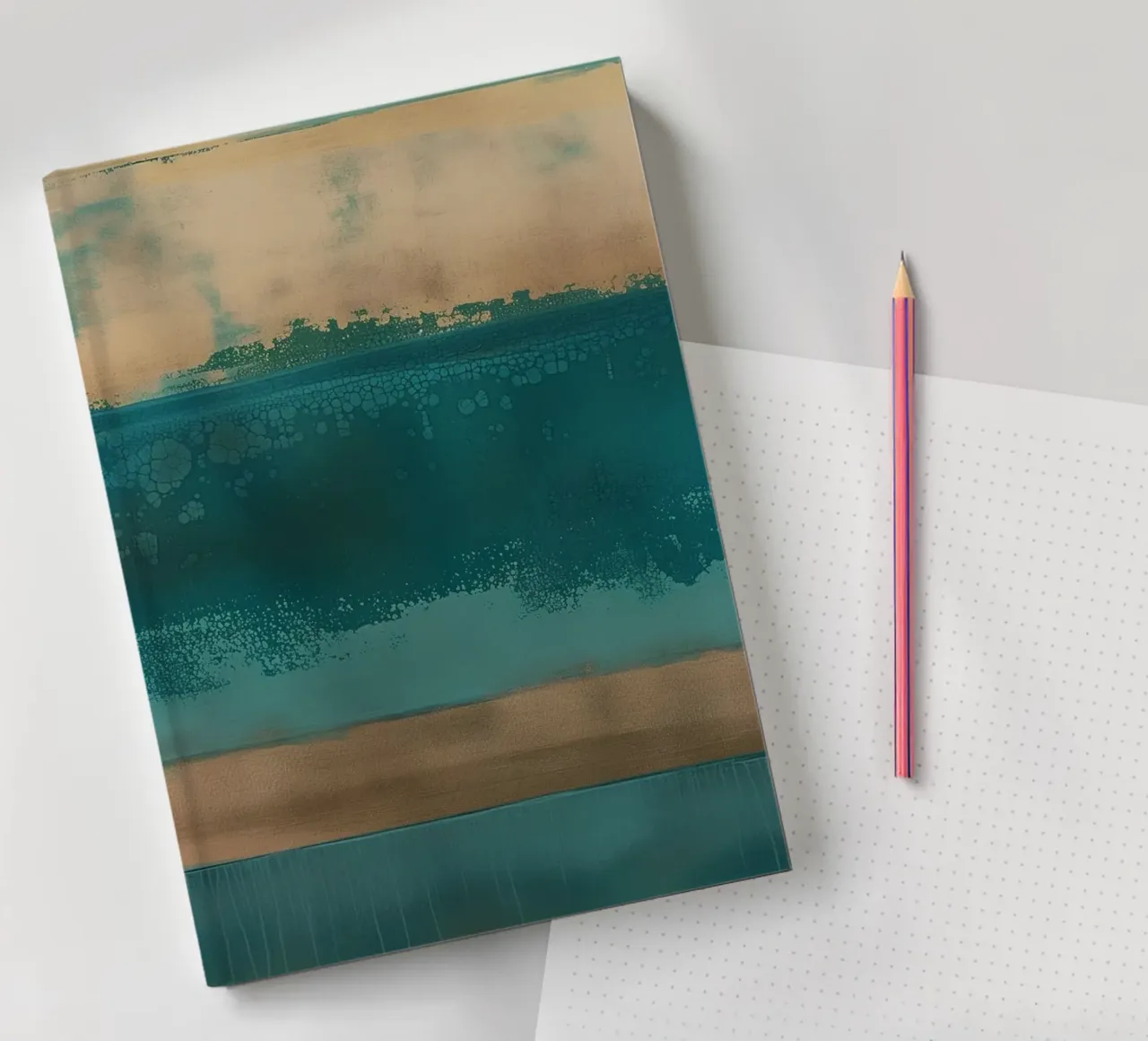 Abstract line gradient notebook by Carinaprint