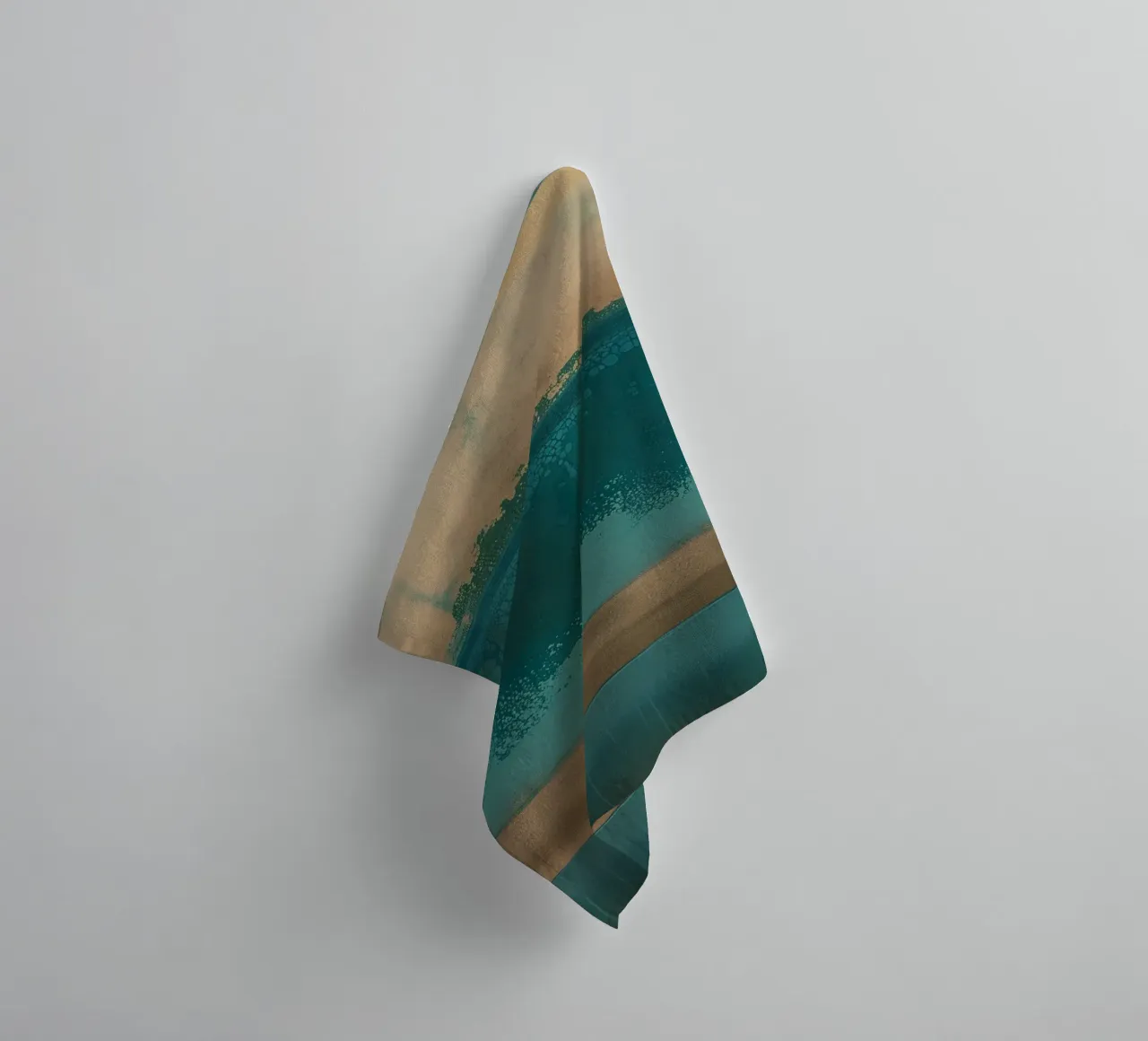 Abstract line gradient towel by Carinaprint