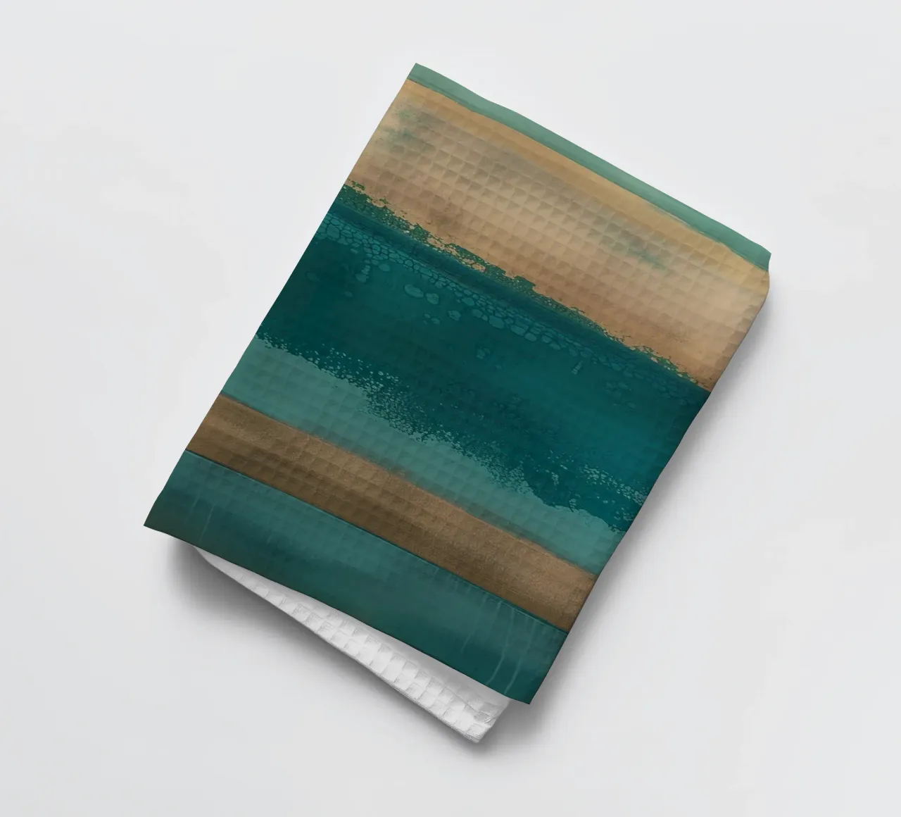 Abstract line gradient tea towel by Carinaprint