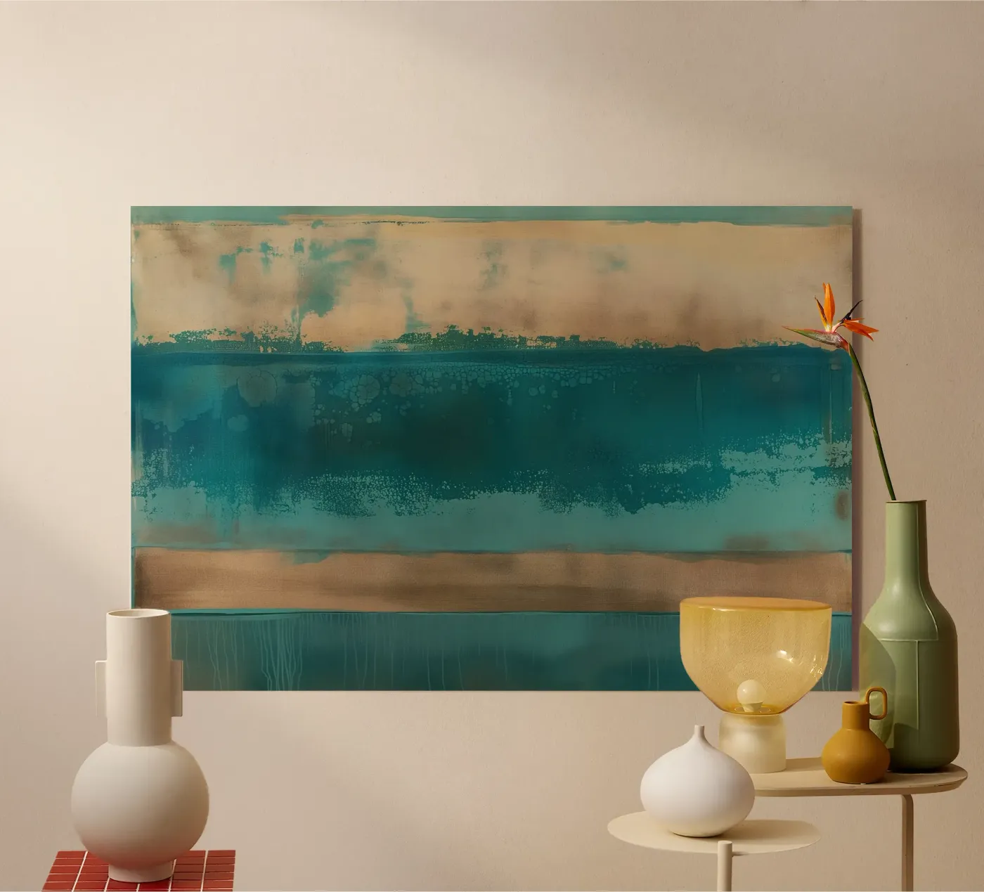 Abstract line gradient acryl van Carinaprint