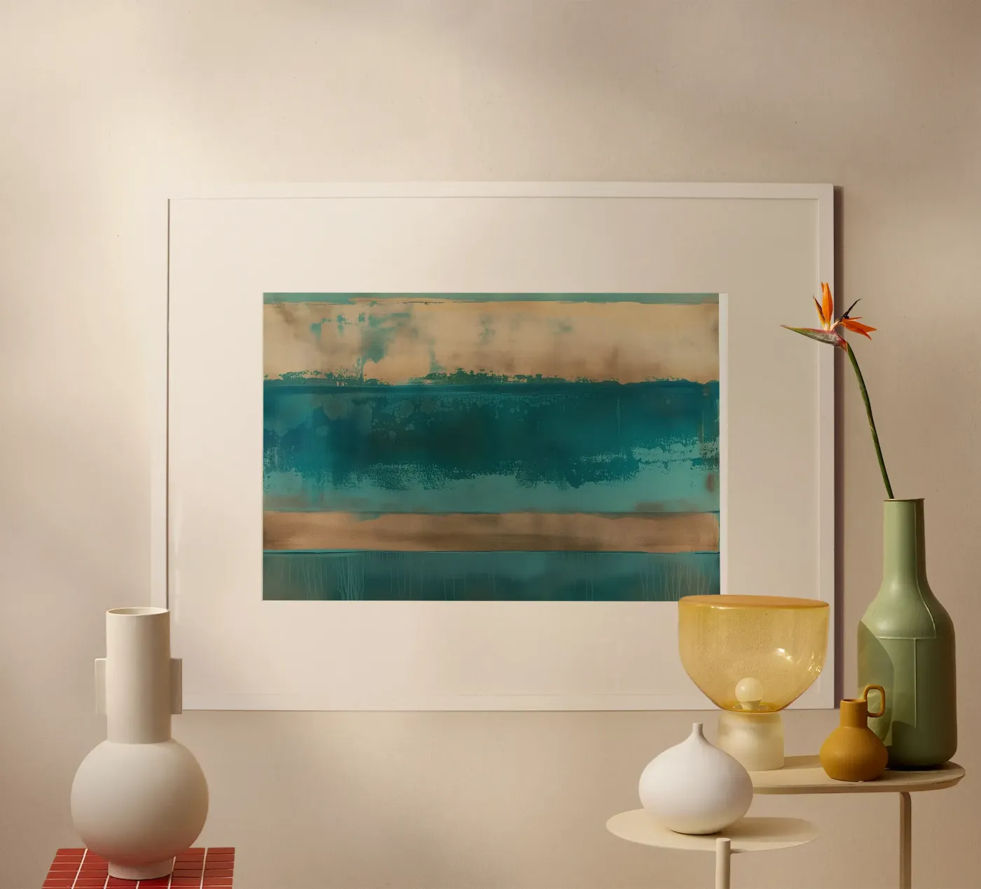 Abstract line gradient poster da Carinaprint