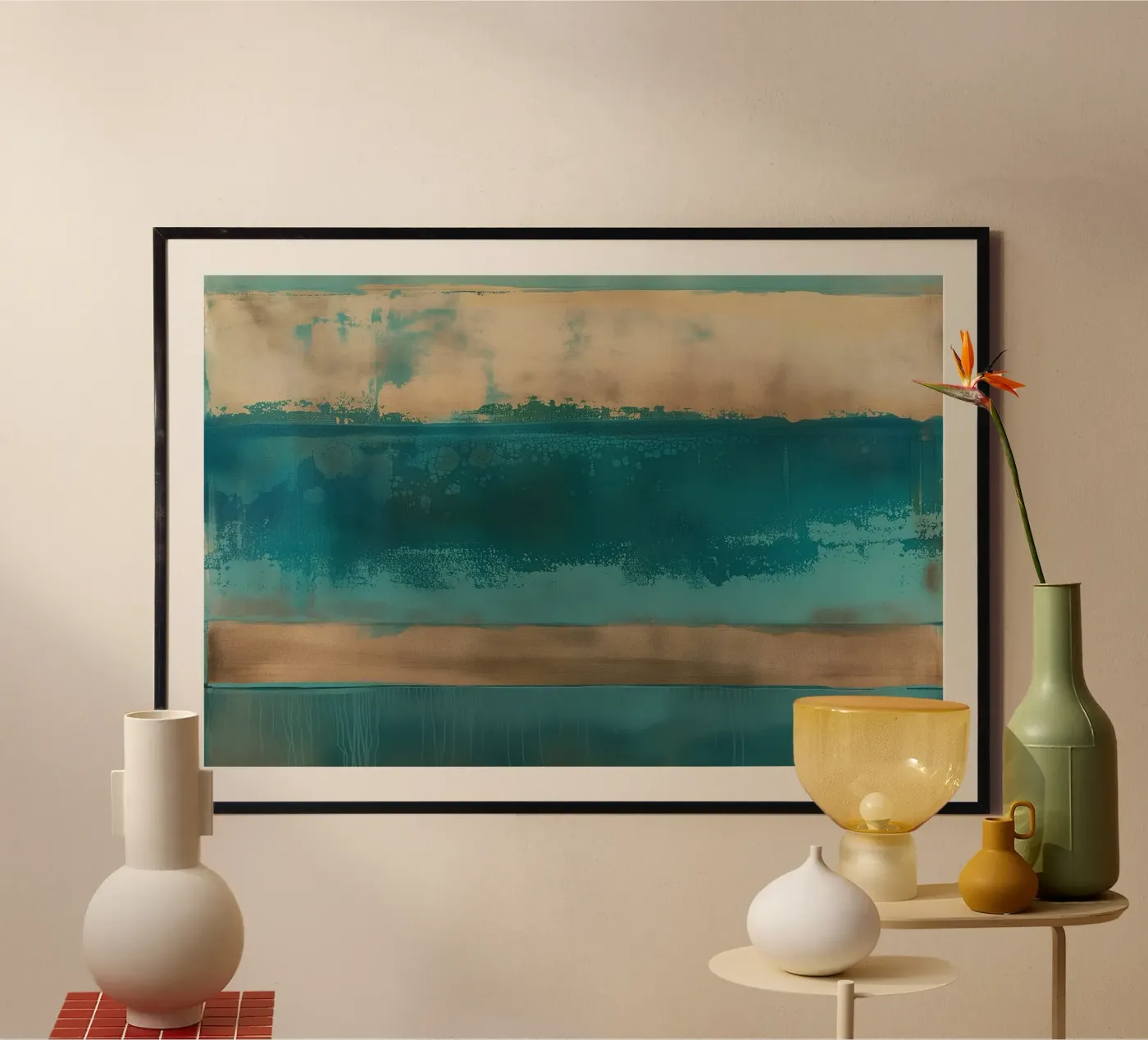 Abstract line gradient poster da Carinaprint