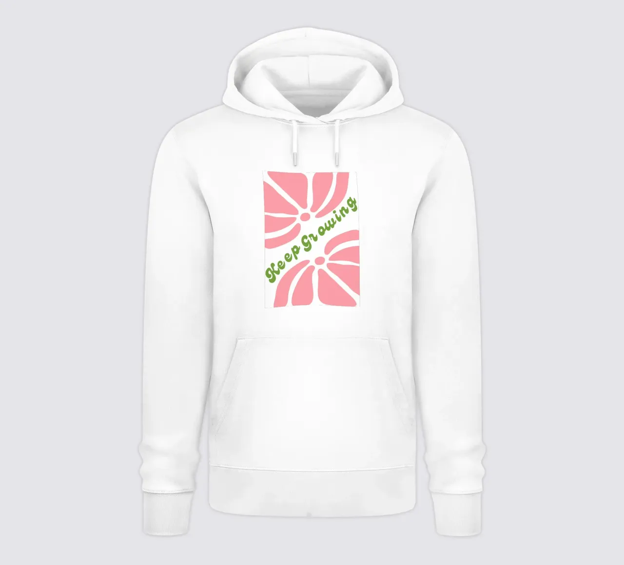 Continuare a crescere Citazioni positive felpa con cappuccio da pdigitalprints