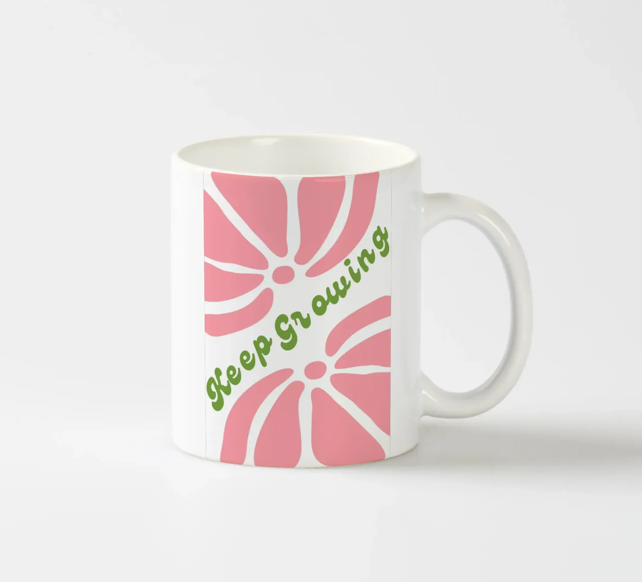 Continuare a crescere Citazioni positive tazza in ceramica da pdigitalprints