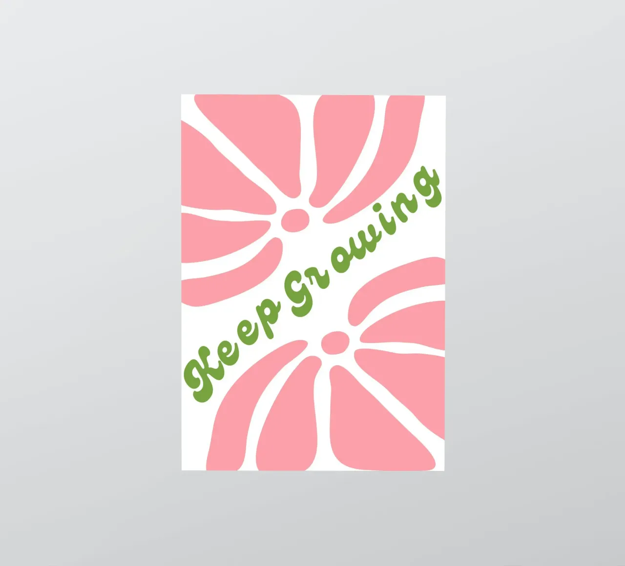 Citations de Keep Growing Positive autocollant de pdigitalprints