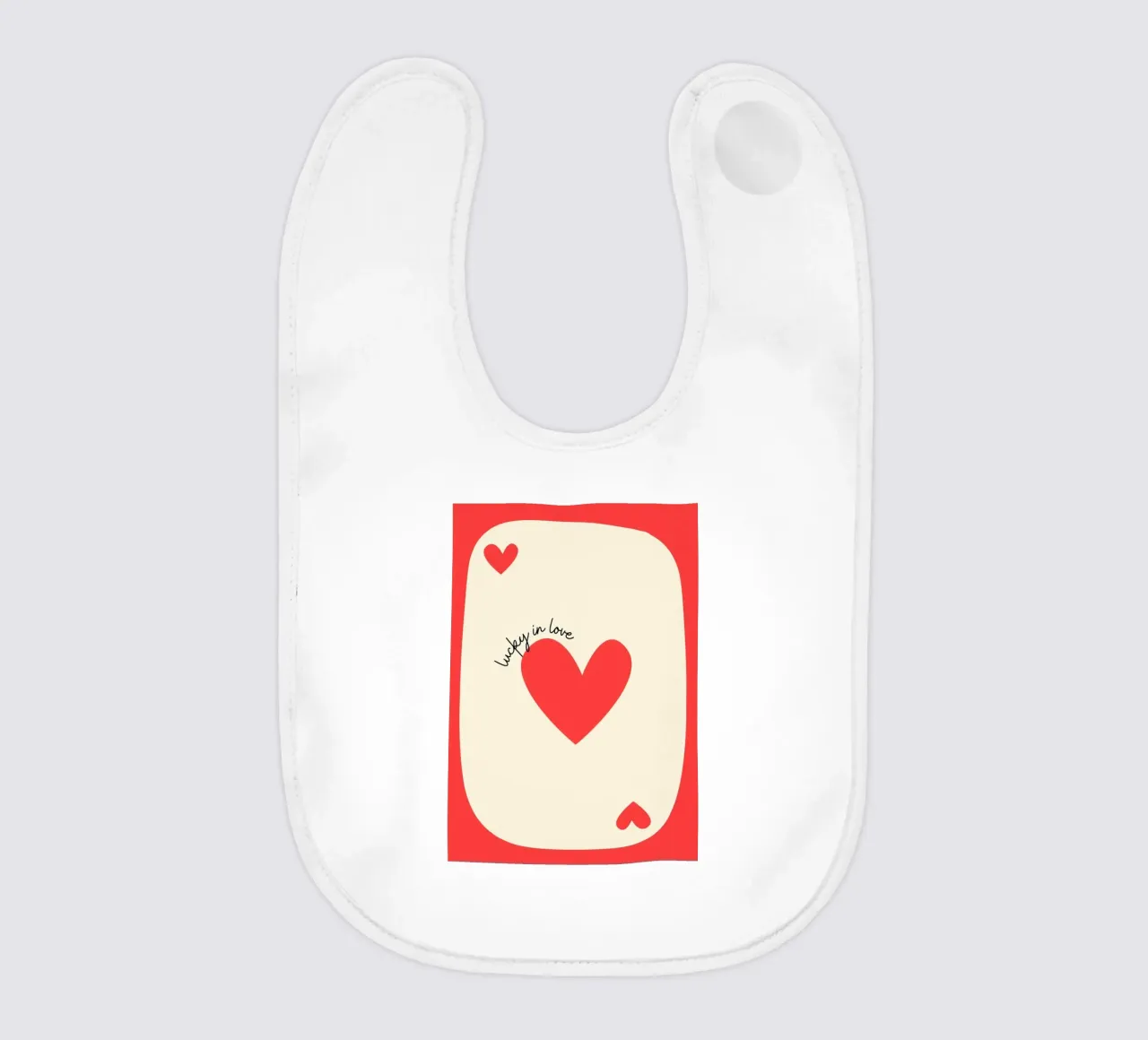 Luky in der Liebe, Positives Zitat, VALENTINE Babylätzchen von pdigitalprints