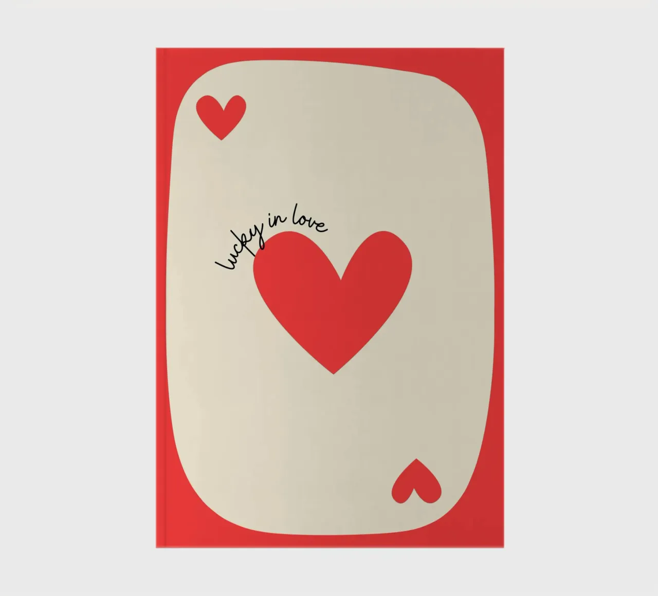 Luky in der Liebe, Positives Zitat, VALENTINE Notizbuch von pdigitalprints