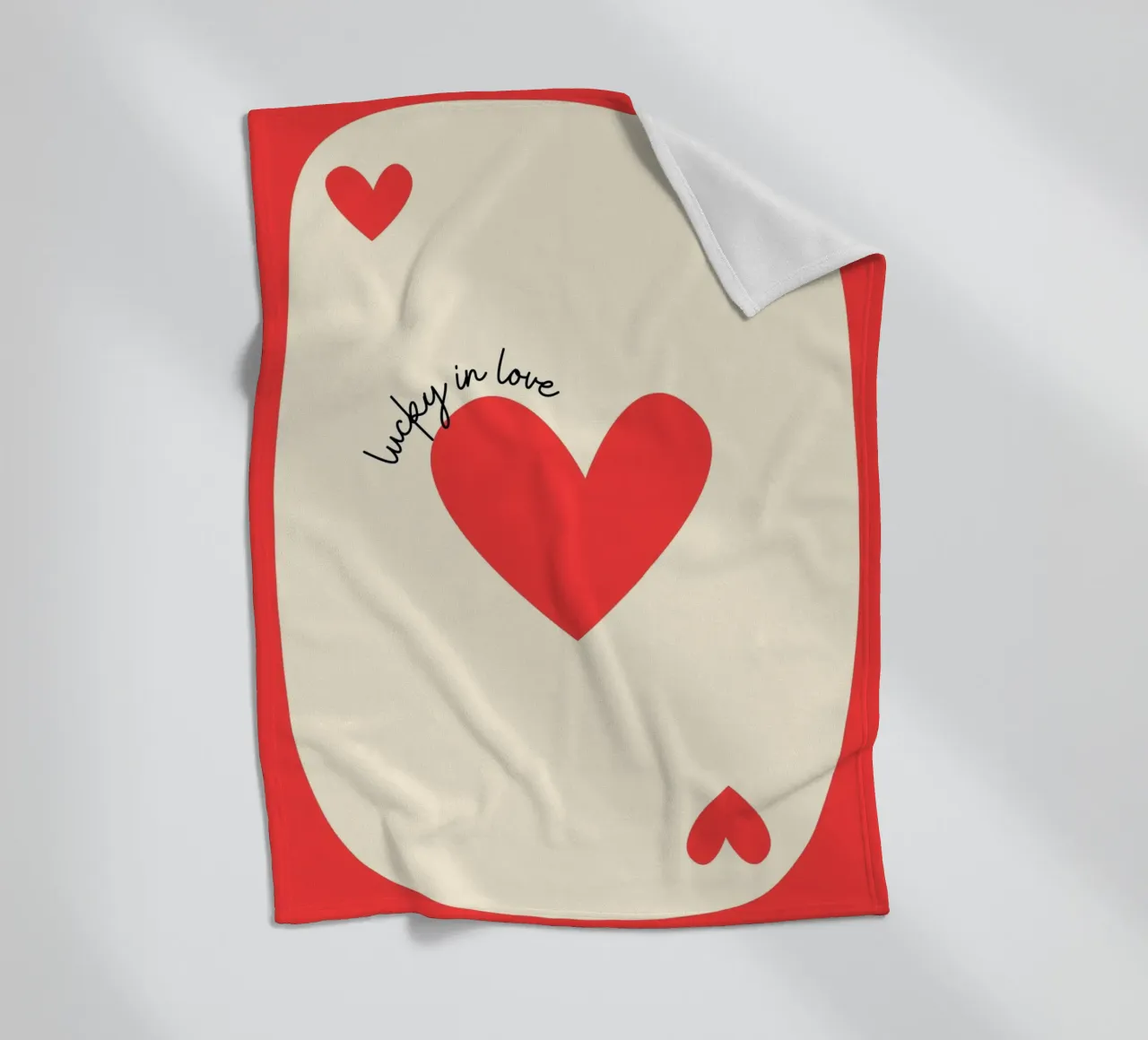 Luky in der Liebe, Positives Zitat, VALENTINE Fleecedecke von pdigitalprints