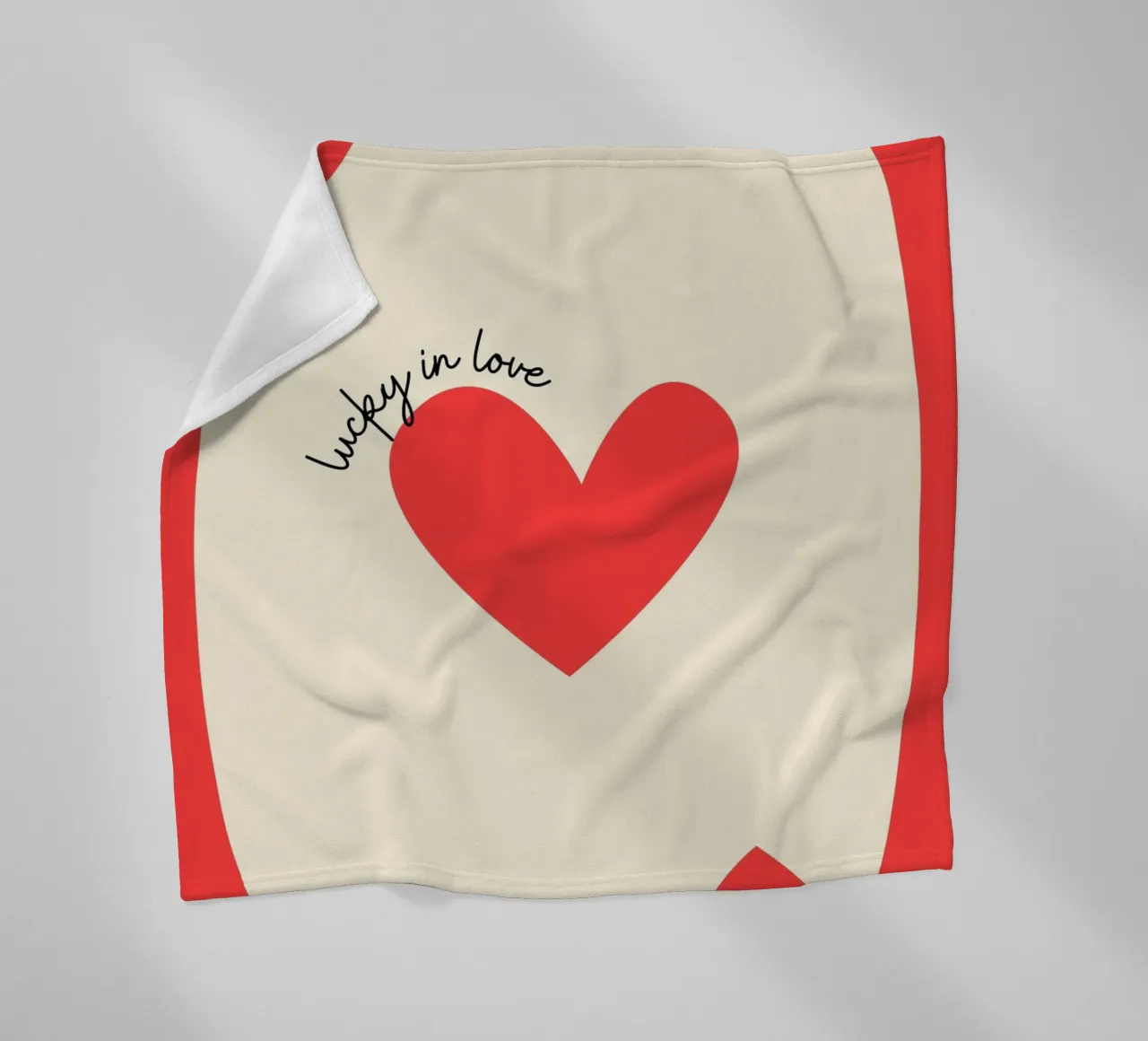 Luky in der Liebe, Positives Zitat, VALENTINE Fleecedecke von pdigitalprints