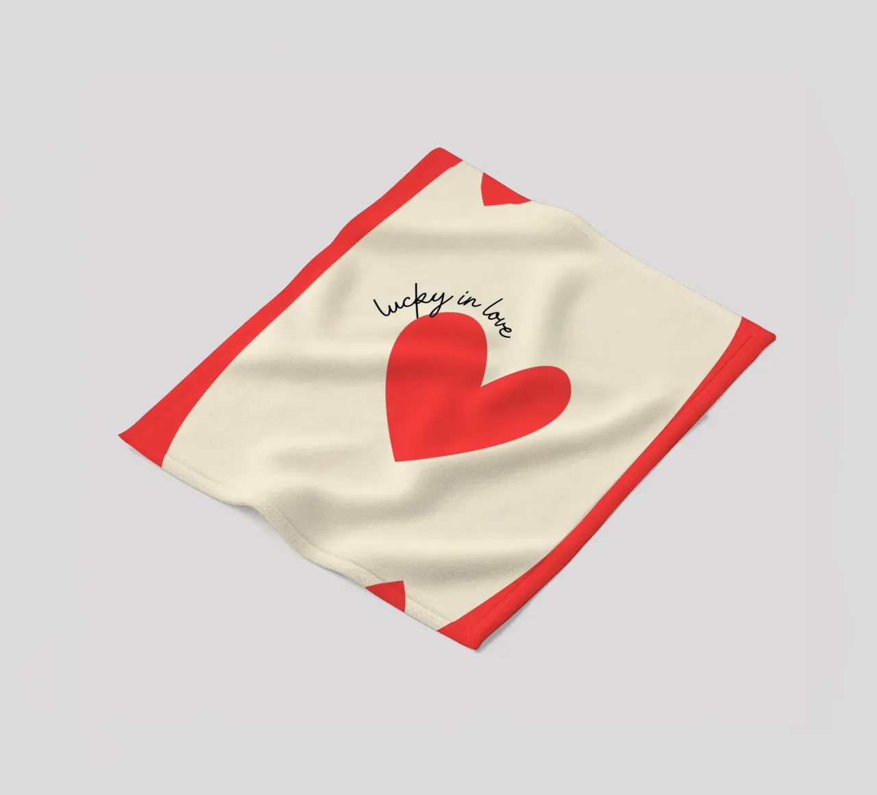 Luky in der Liebe, Positives Zitat, VALENTINE Fleecedecke von pdigitalprints