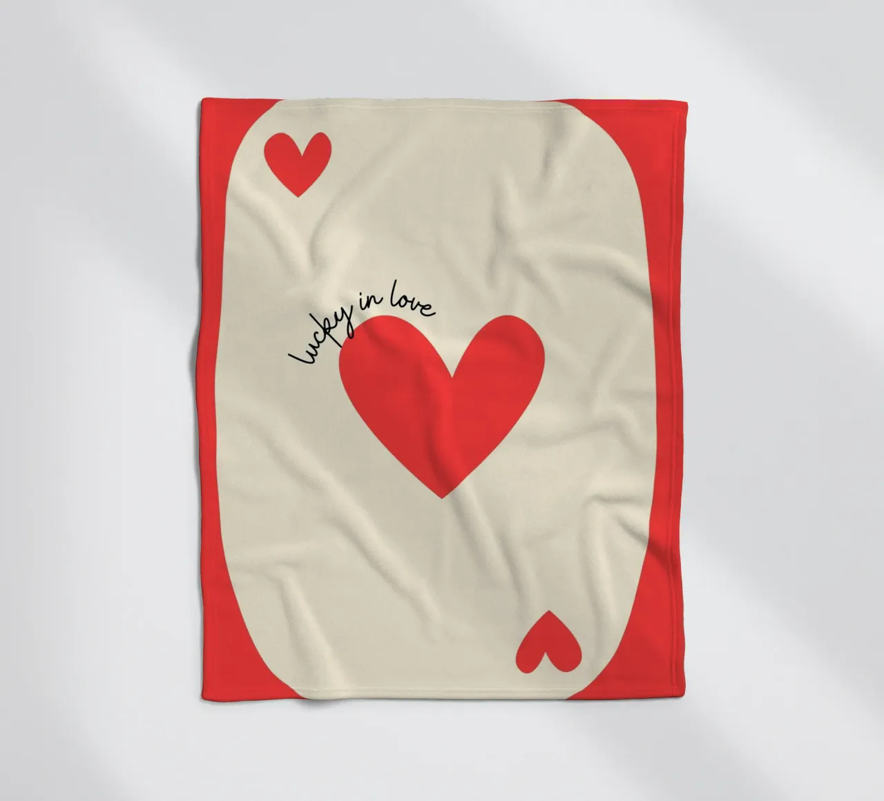 Luky in der Liebe, Positives Zitat, VALENTINE Fleecedecke von pdigitalprints