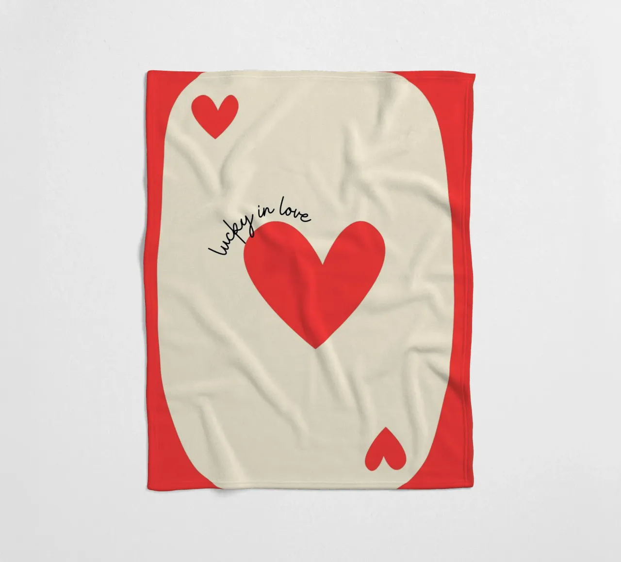 Luky in der Liebe, Positives Zitat, VALENTINE Fleecedecke von pdigitalprints