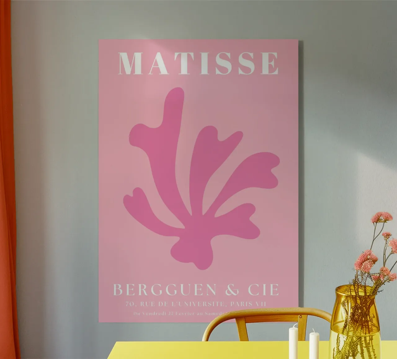 Henri Matisse Abstract Pink Art plexiglas de pdigitalprints