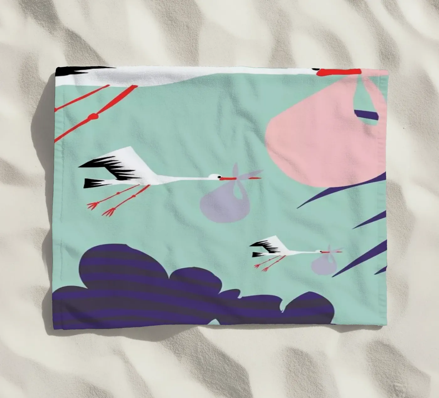 Babies beach towel by Kateřina Bažantová