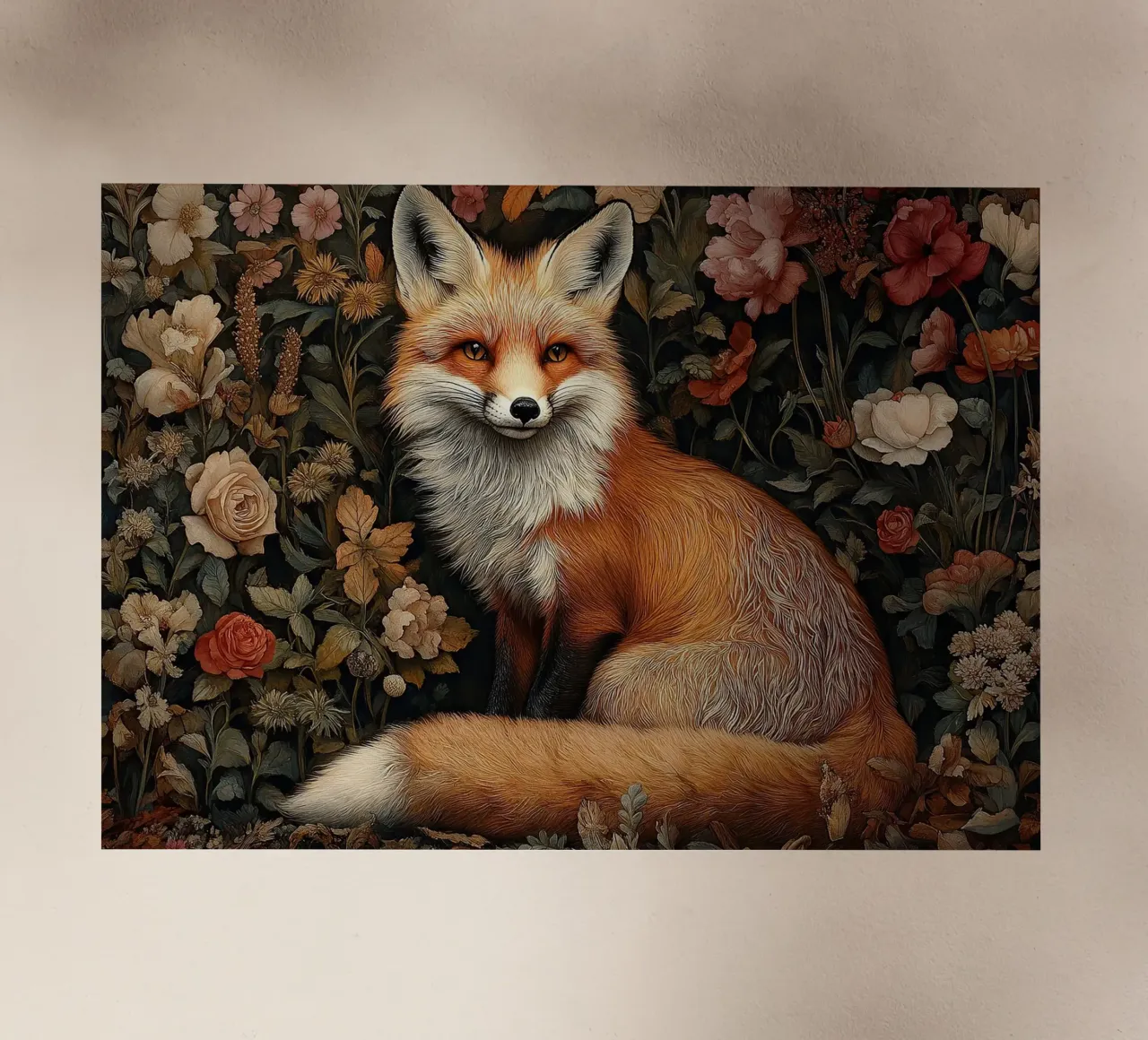 William Morris - Eleganz der Wildnis Backlit Folie von Botanical Art Studio