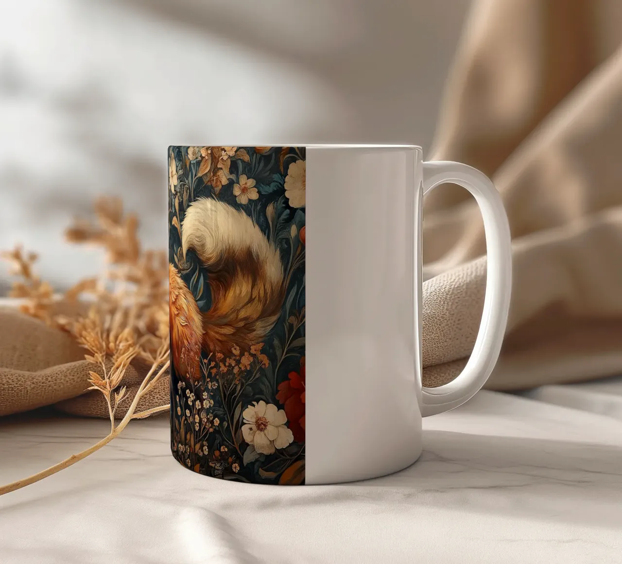 William Morris "Nel silenzio della foresta tazza in ceramica da Botanical Art Studio