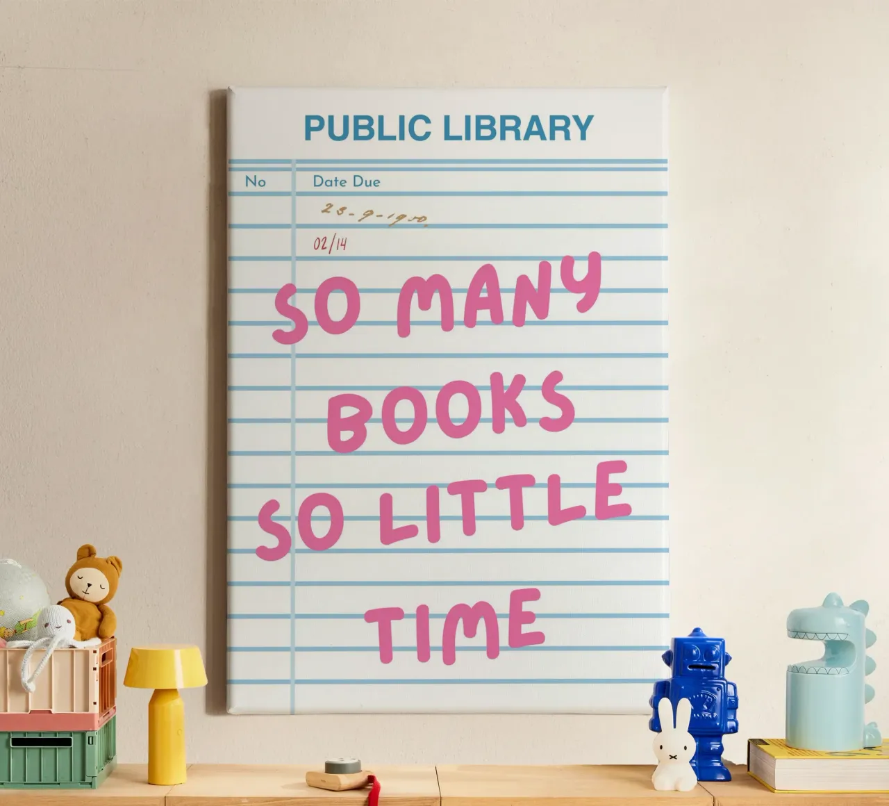 So Many Books So Little Time, Books Quote canvas with Floater frame by pdigitalprints