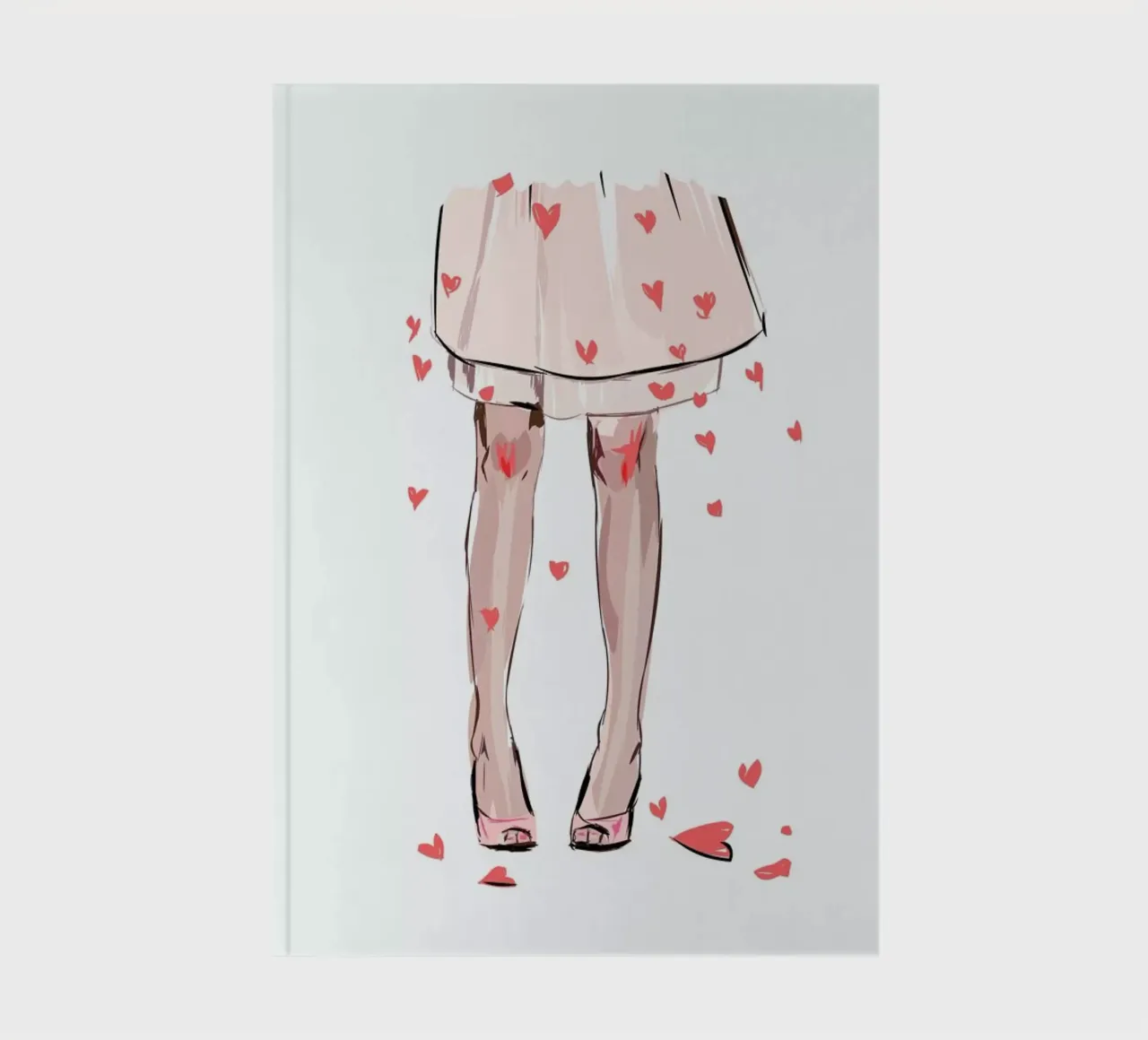 Hearts notebook by Kateřina Bažantová