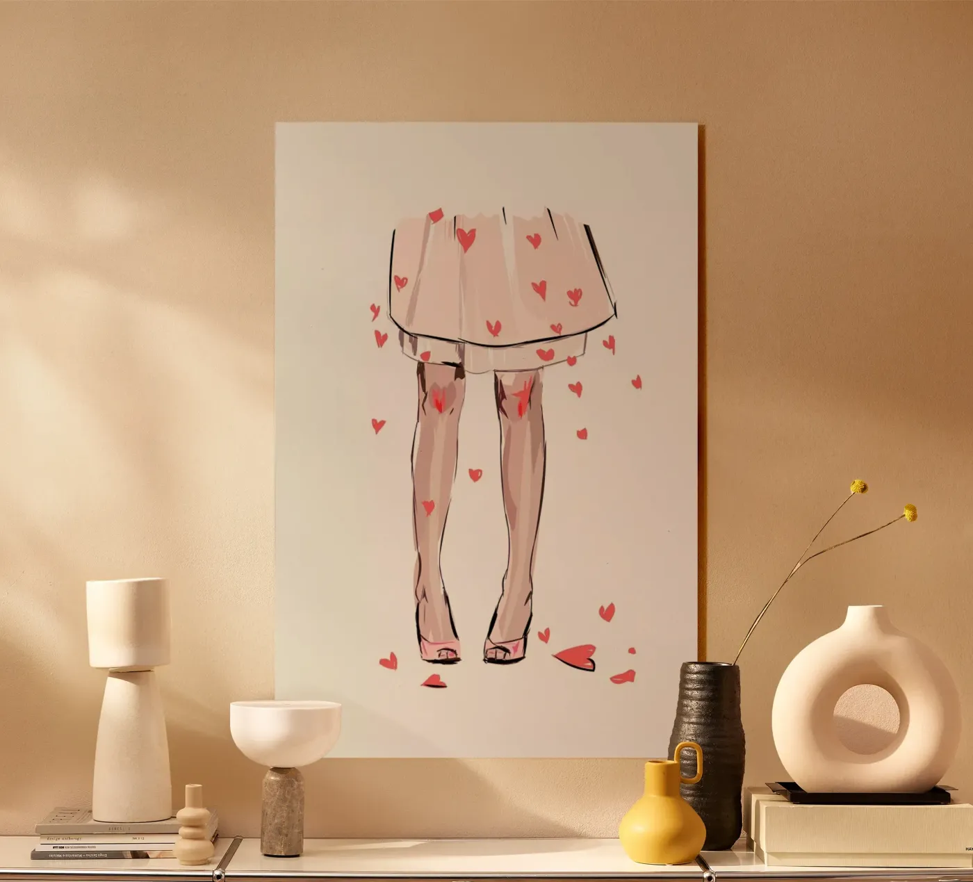 Hearts acryl van Kateřina Bažantová