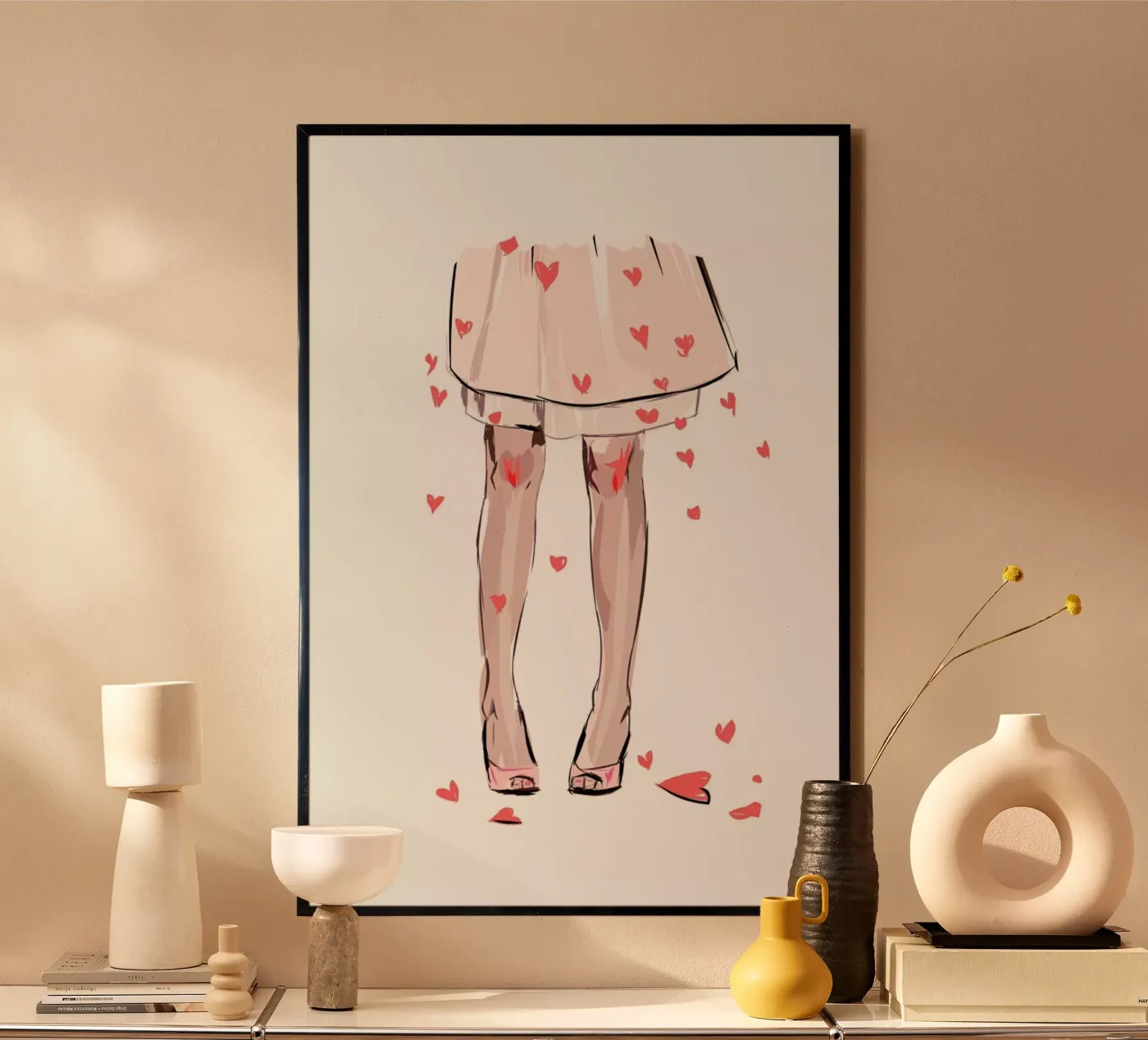 Hearts poster van Kateřina Bažantová