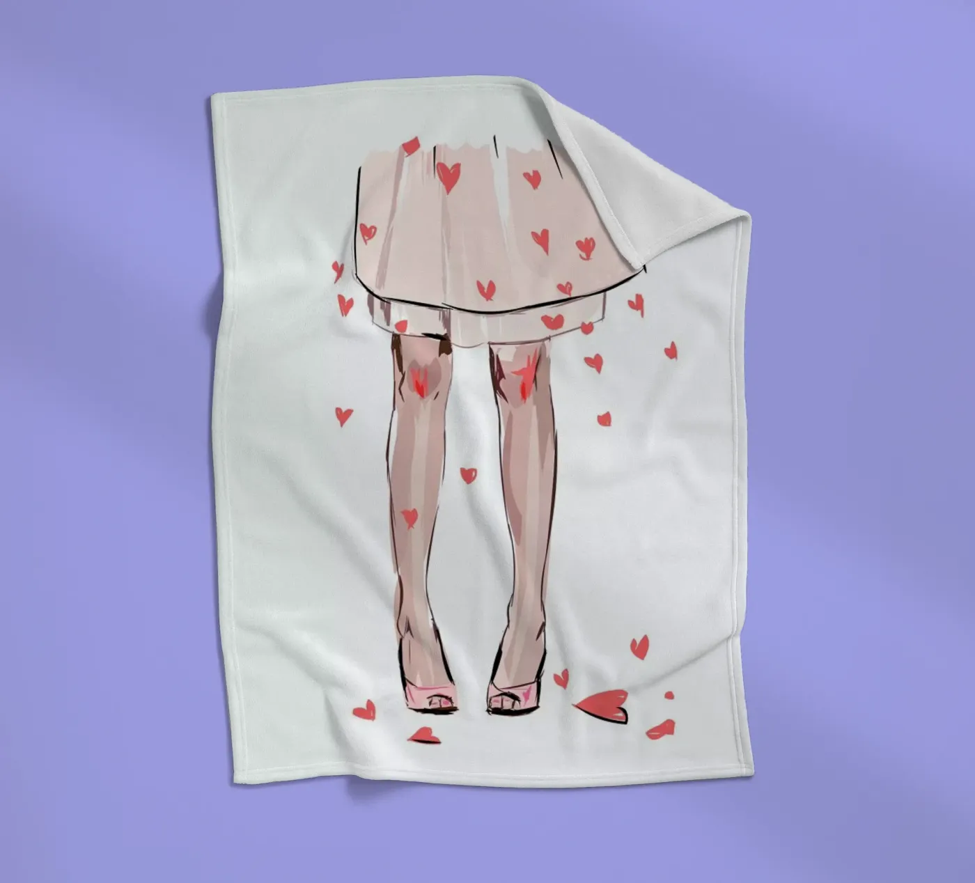 Hearts Fleecedecke von Kateřina Bažantová