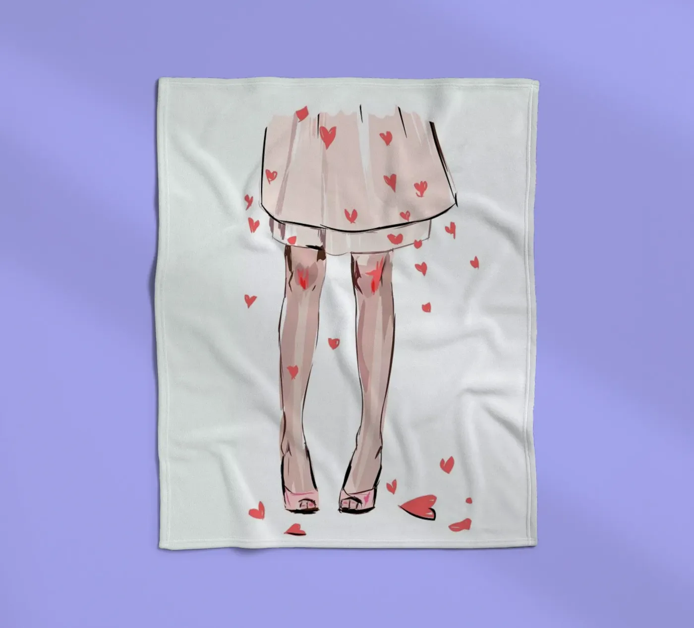 Hearts Fleecedecke von Kateřina Bažantová