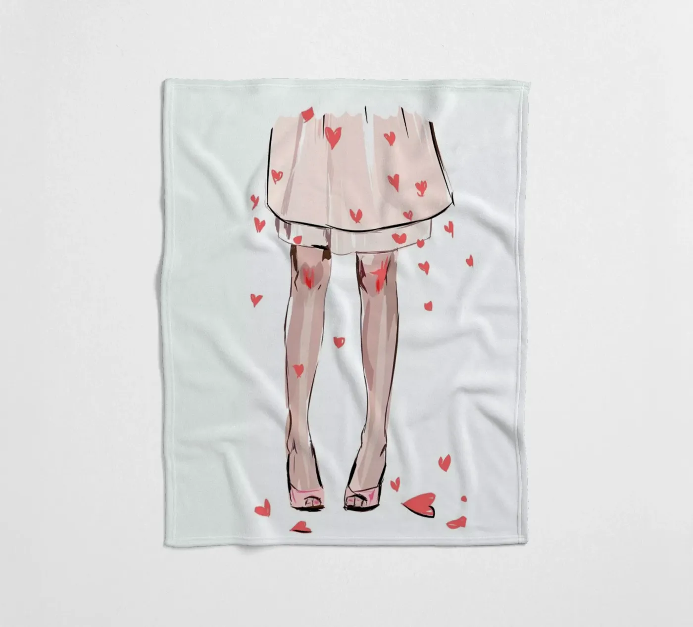 Hearts Fleecedecke von Kateřina Bažantová