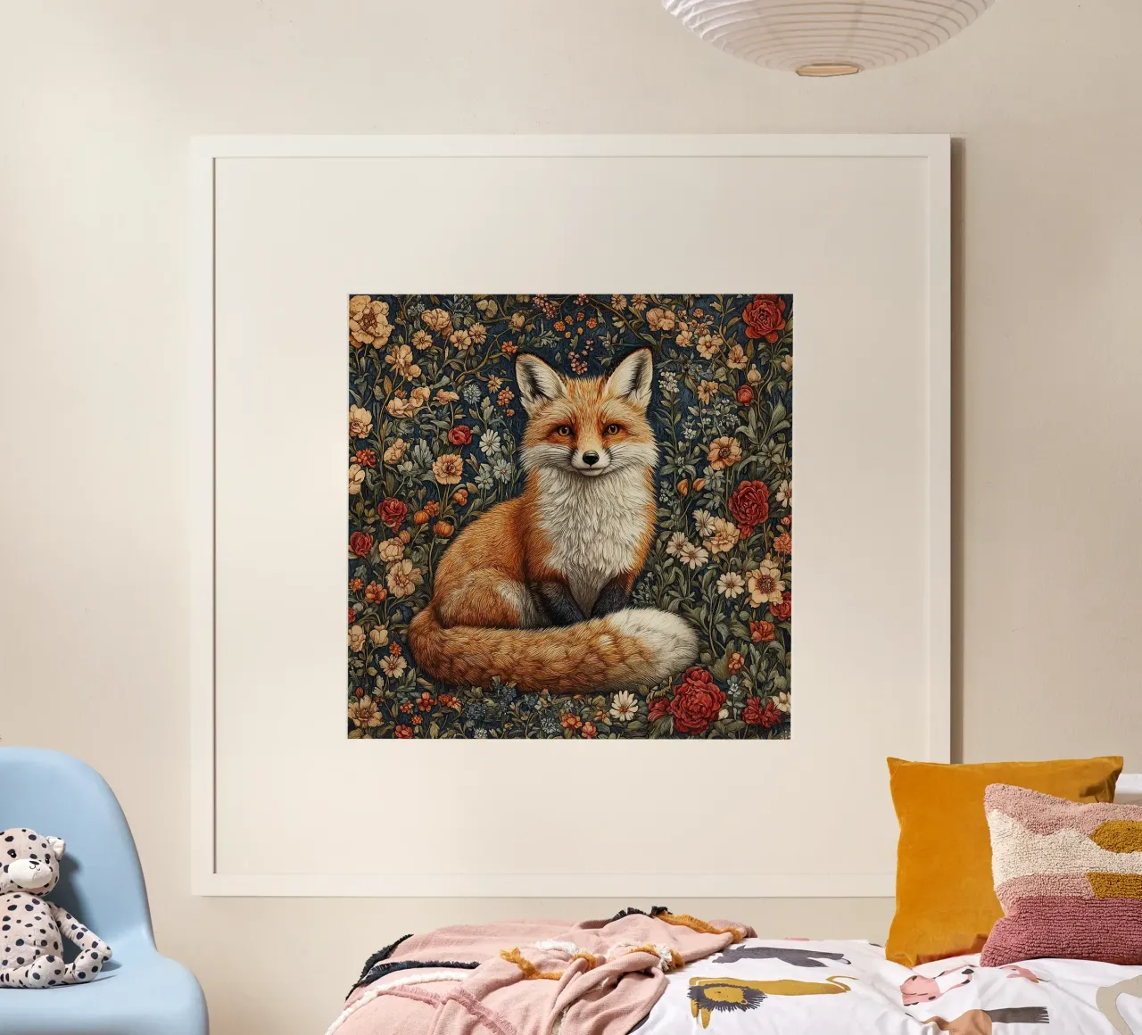 William Morris "Il timido re della foresta". poster da Botanical Art Studio