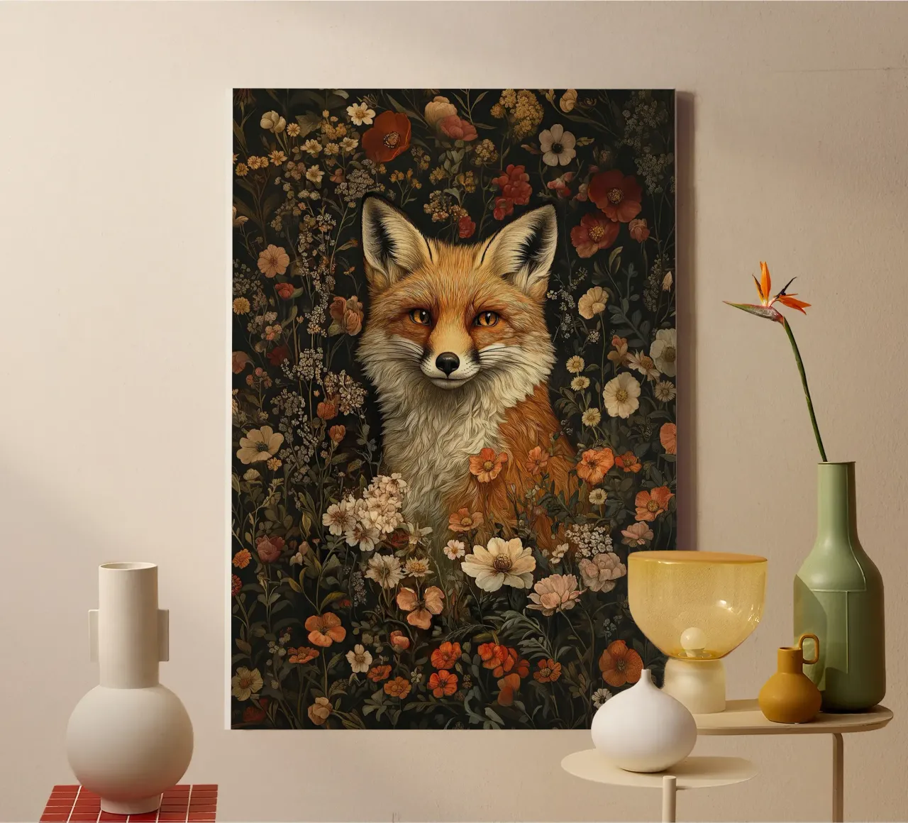 William Morris - Verborgene Wildnis Leinwand von Botanical Art Studio