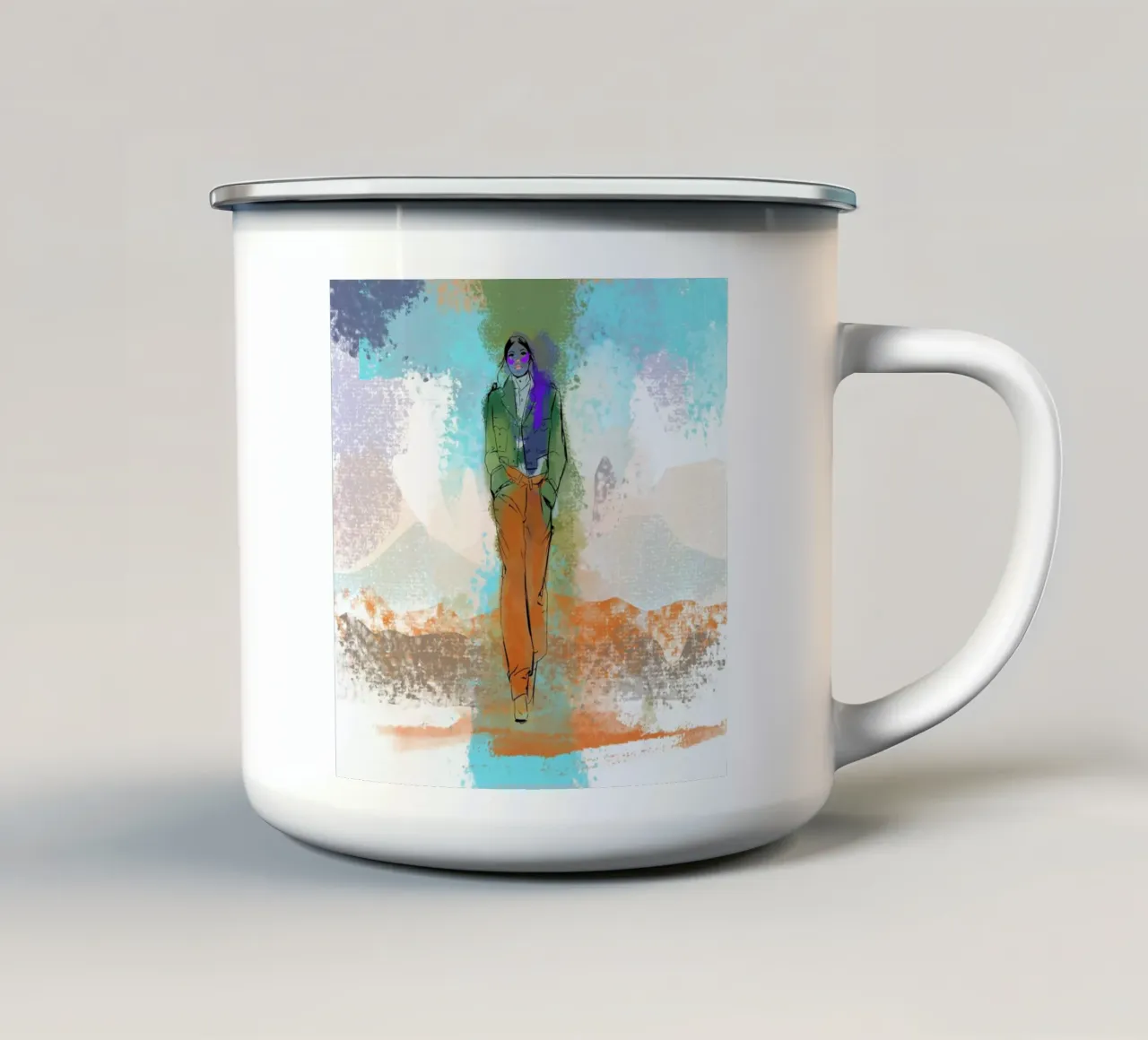 Adventuress I. tazza in smalto da Kateřina Bažantová
