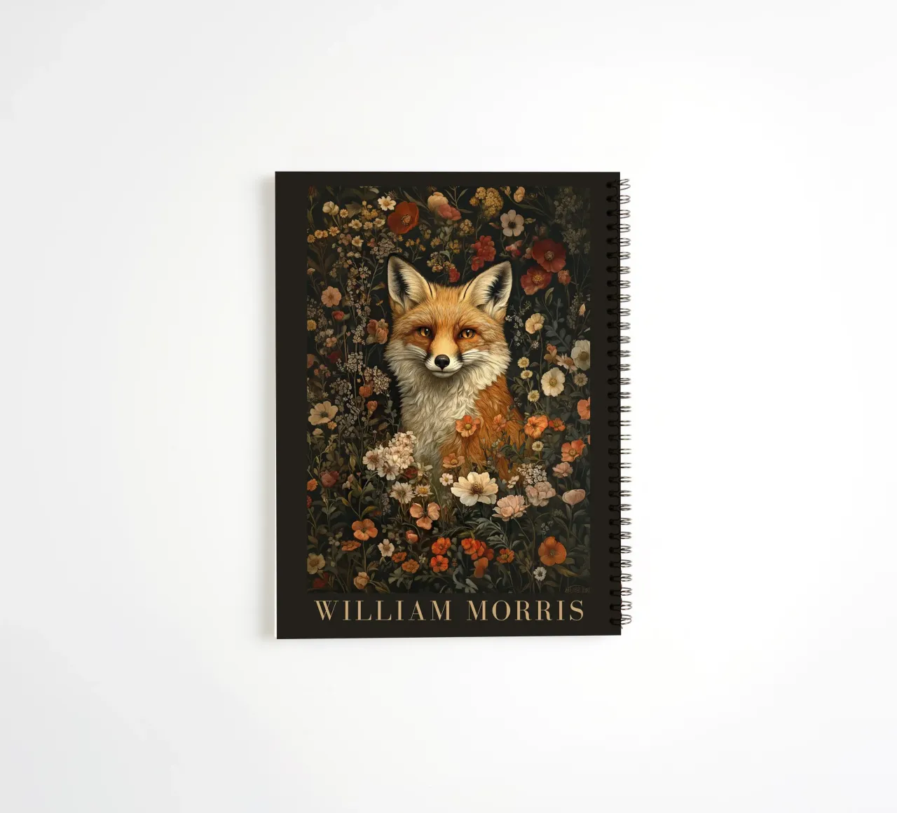 William Morris - Fuchs im floralen Labyrinth Ringbuch von Botanical Art Studio