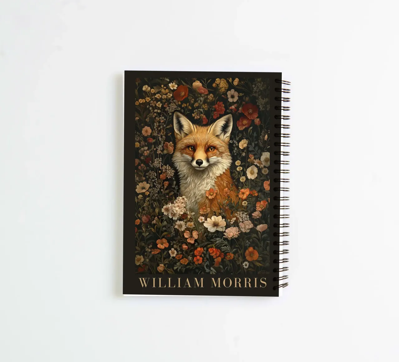 William Morris - Fuchs im floralen Labyrinth Ringbuch von Botanical Art Studio