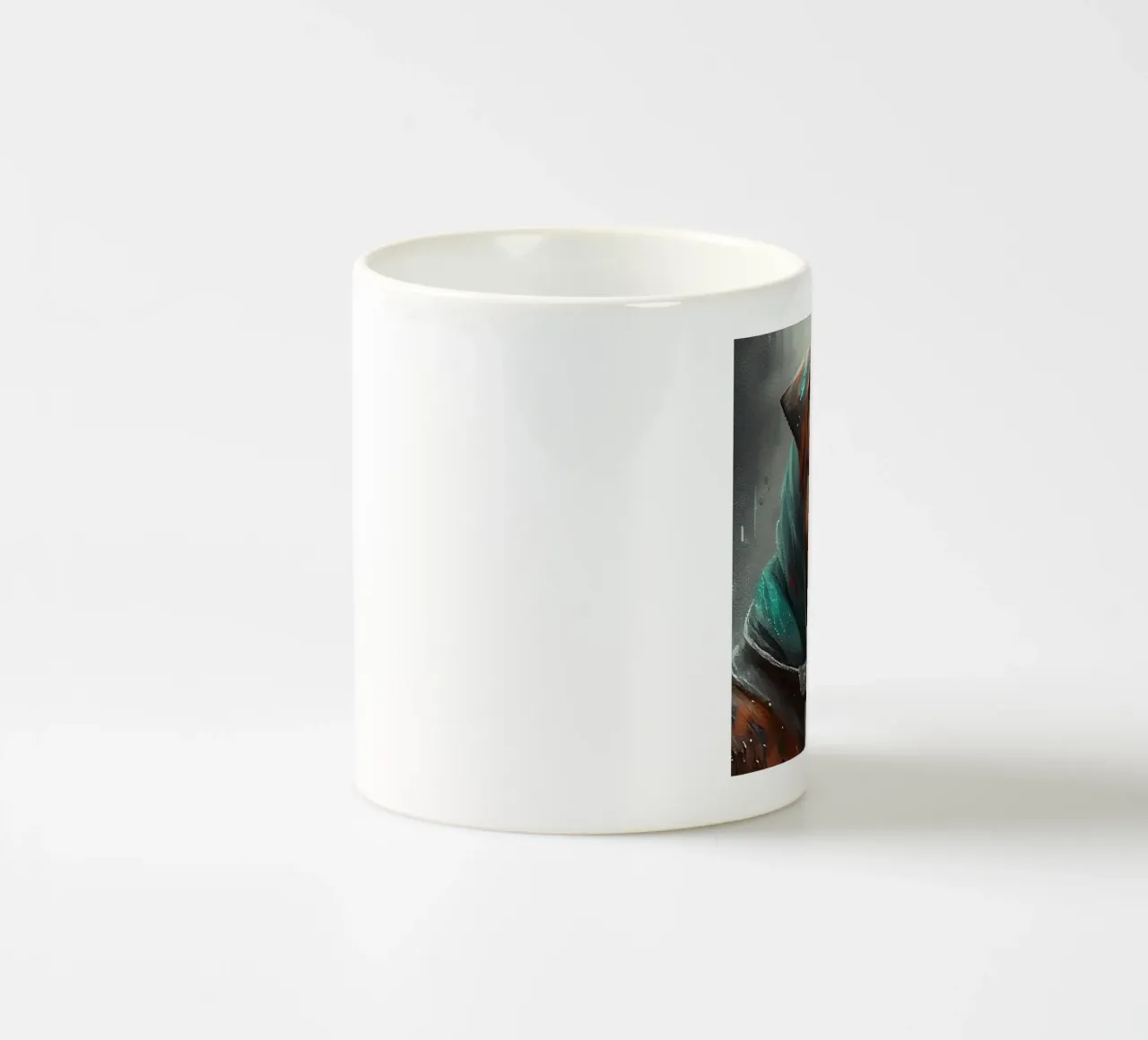 Cane Boxer ad acquerello tazza in ceramica da Chromatic Fusion Studio