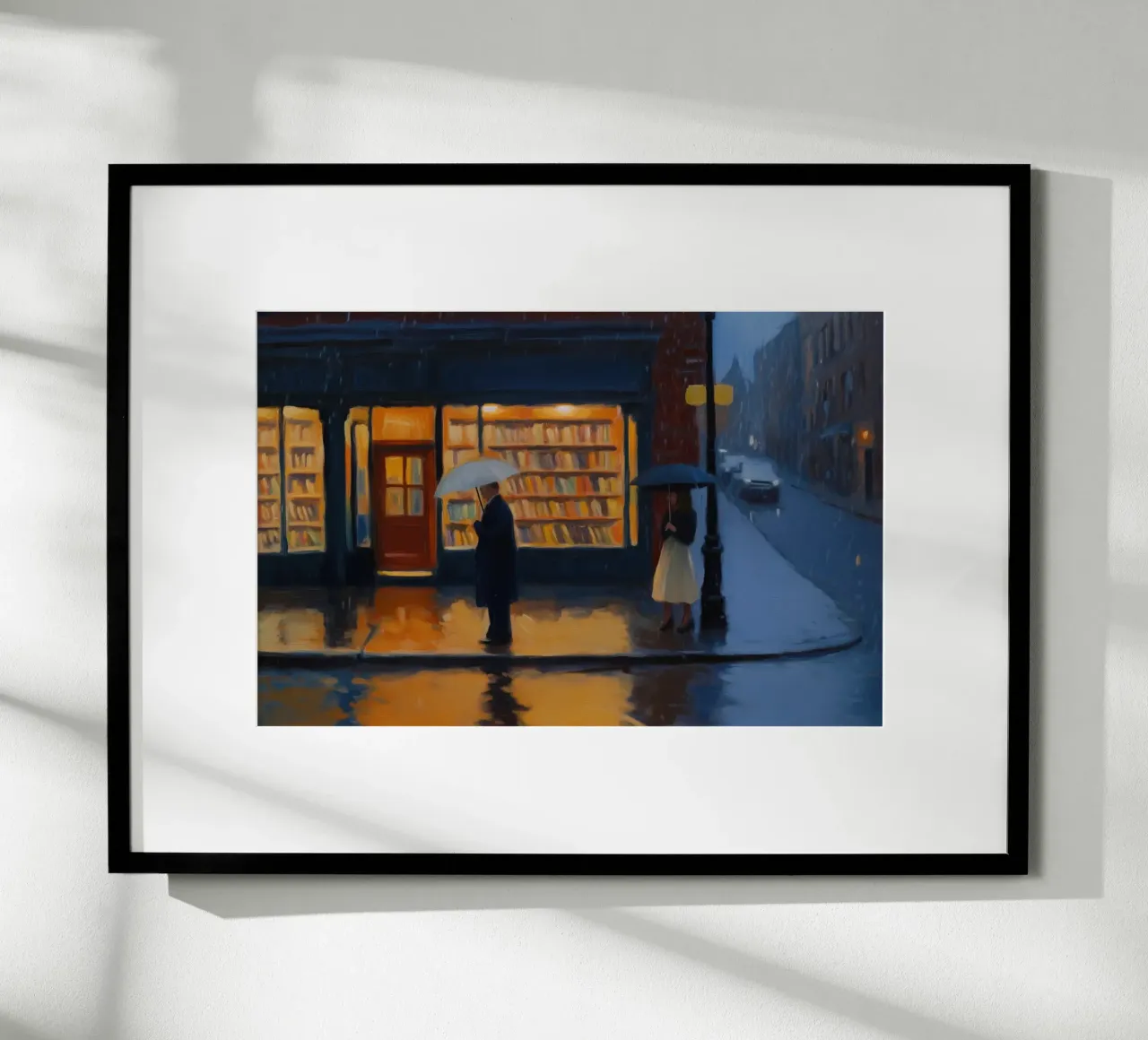 Giornata di pioggia poster con telaio in plastica da Art Center