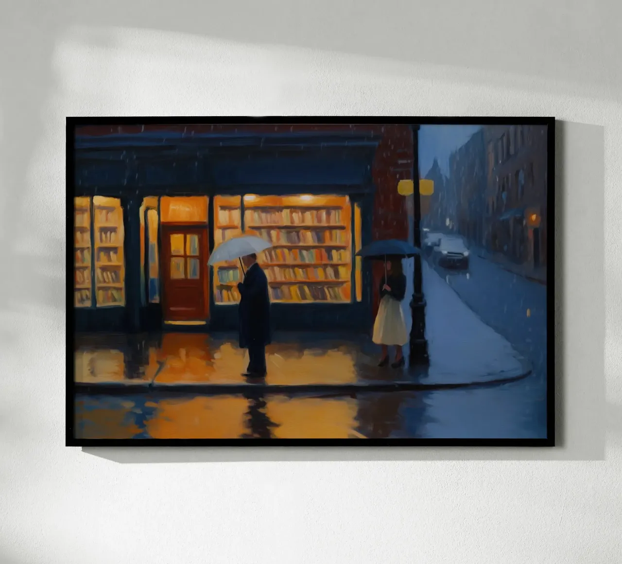Giornata di pioggia poster con telaio in plastica da Art Center
