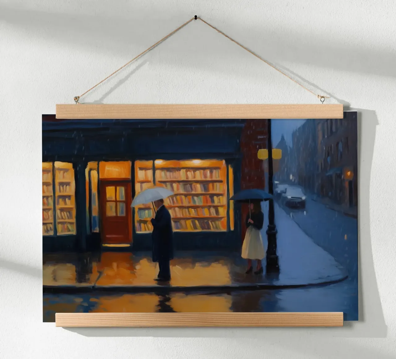 Giornata di pioggia poster con telaio in plastica da Art Center