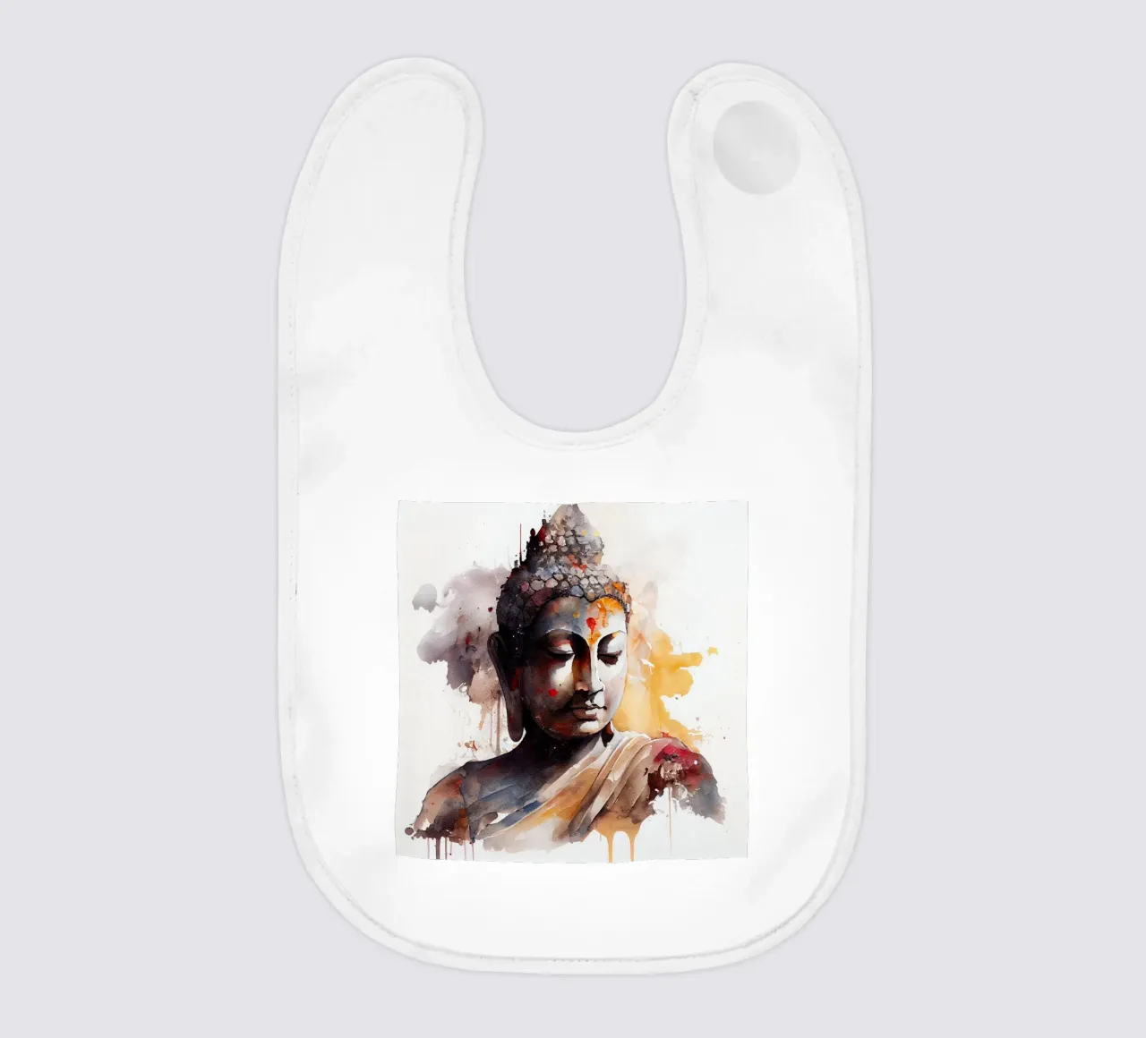 Buddha ad acquerello bavaglino da Chromatic Fusion Studio