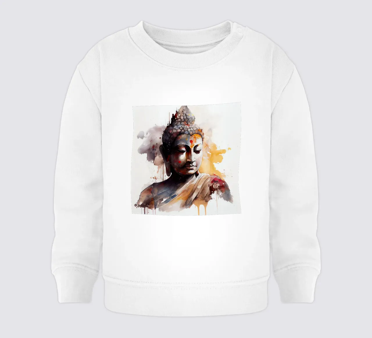 Buddha ad acquerello felpa neonato da Chromatic Fusion Studio