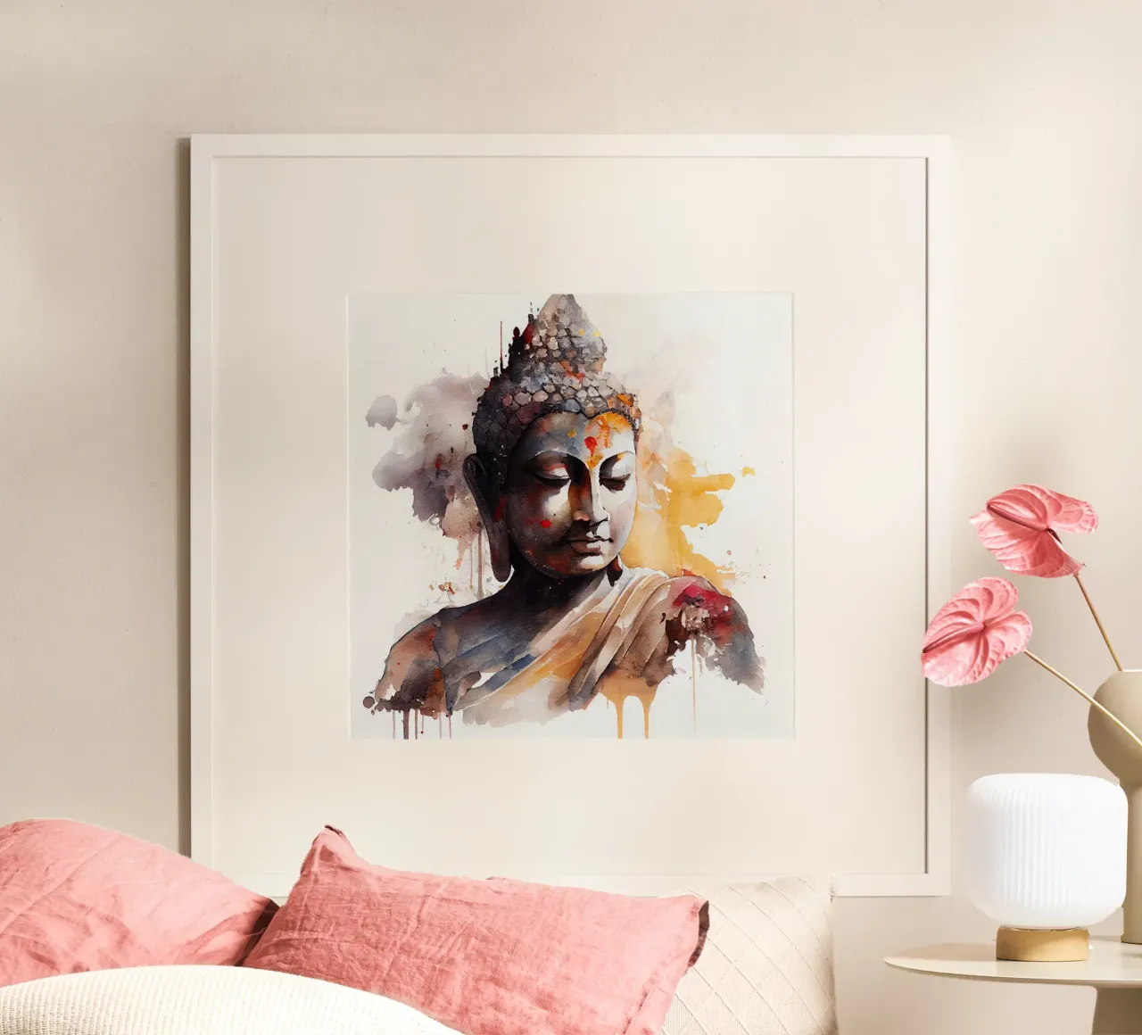 Buddha ad acquerello carta hahnemühle da Chromatic Fusion Studio