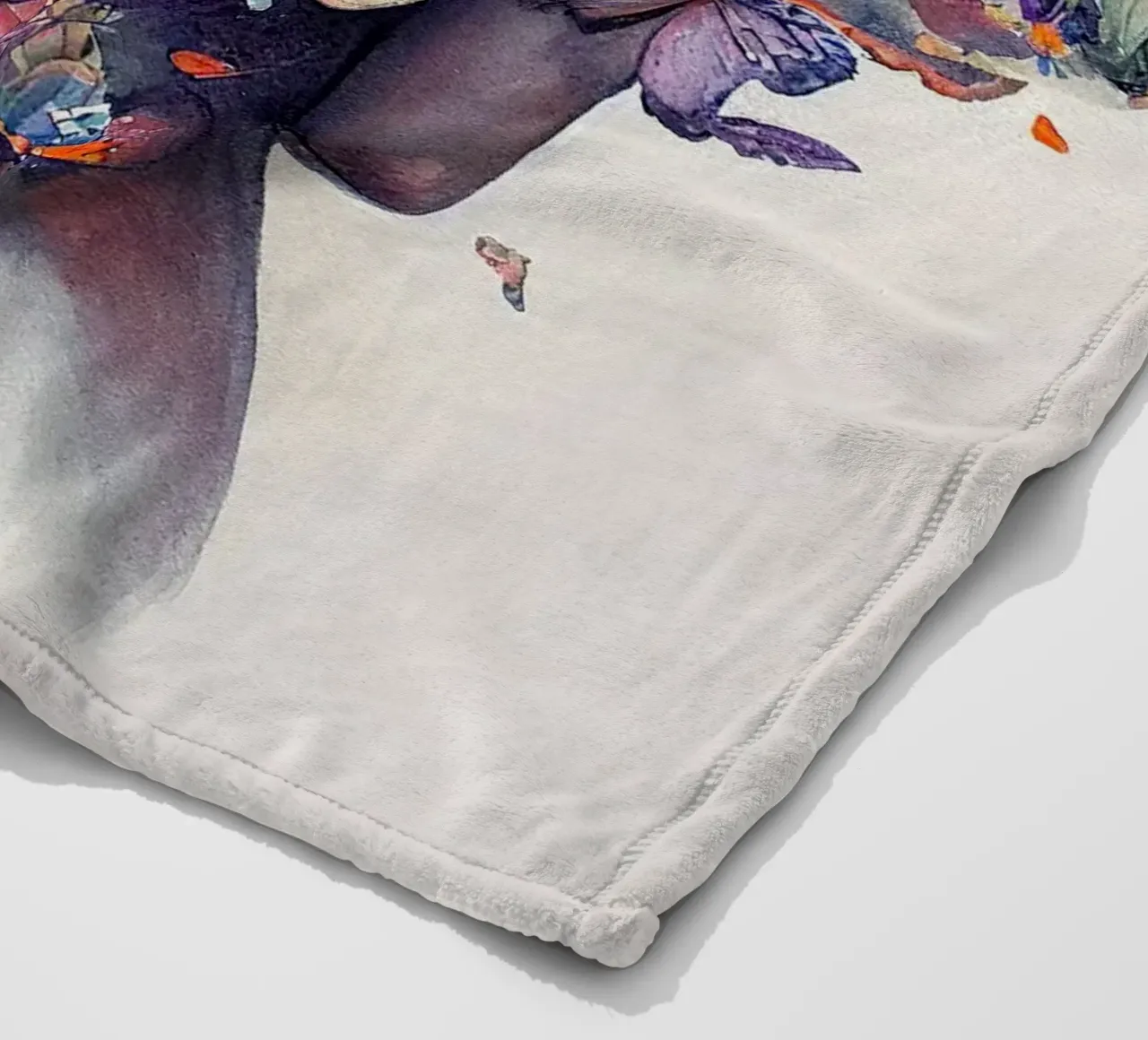Acquerello Farfalla Donna Corpo coperta in pile da Chromatic Fusion Studio