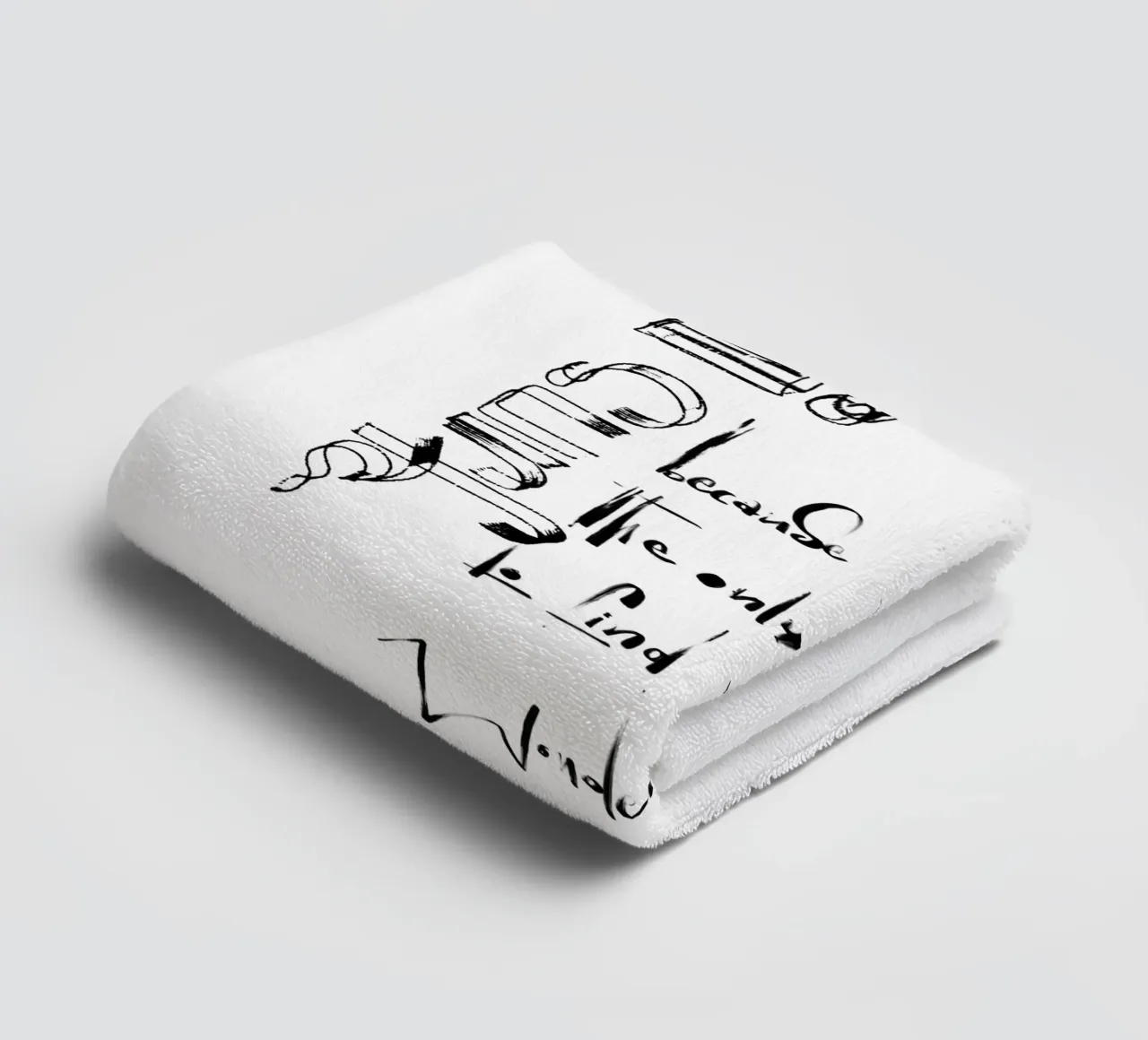 i surf badhanddoek van LIMITED EDITION LETTERS