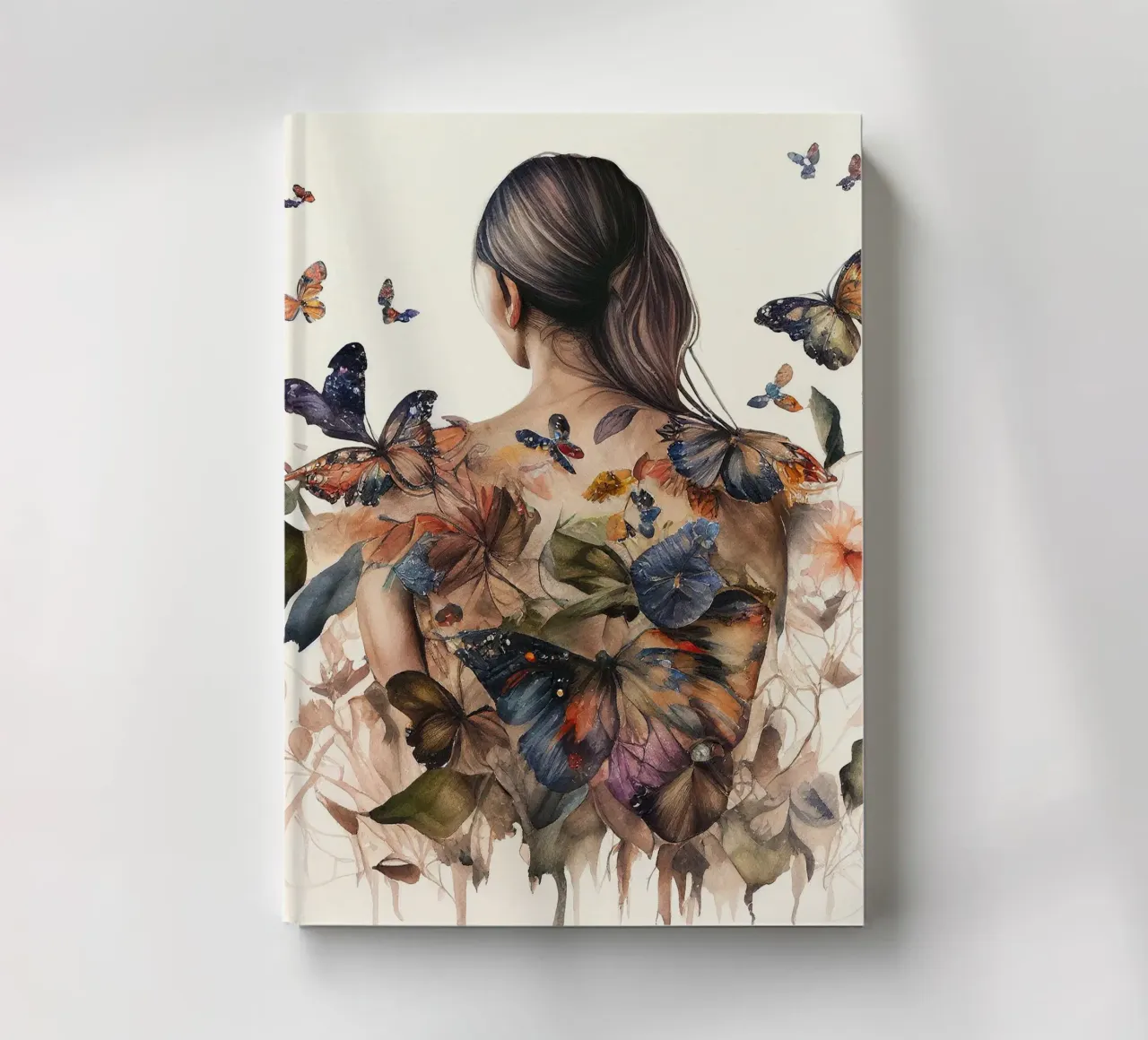 Acquerello Farfalla Donna Corpo diario da Chromatic Fusion Studio
