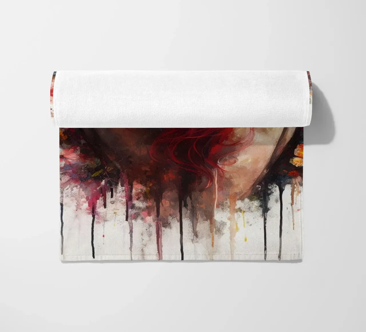 Acquerello Farfalla Donna Corpo telo mare da Chromatic Fusion Studio