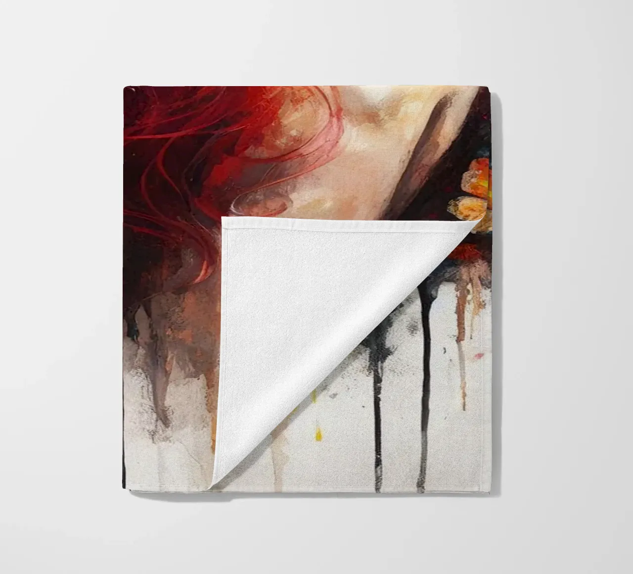 Acquerello Farfalla Donna Corpo telo mare da Chromatic Fusion Studio