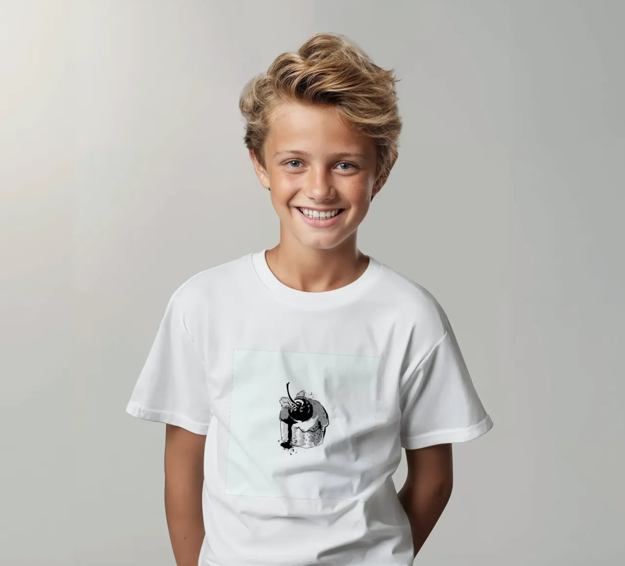 Cherry Cake t-shirt bambini da Kateřina Bažantová